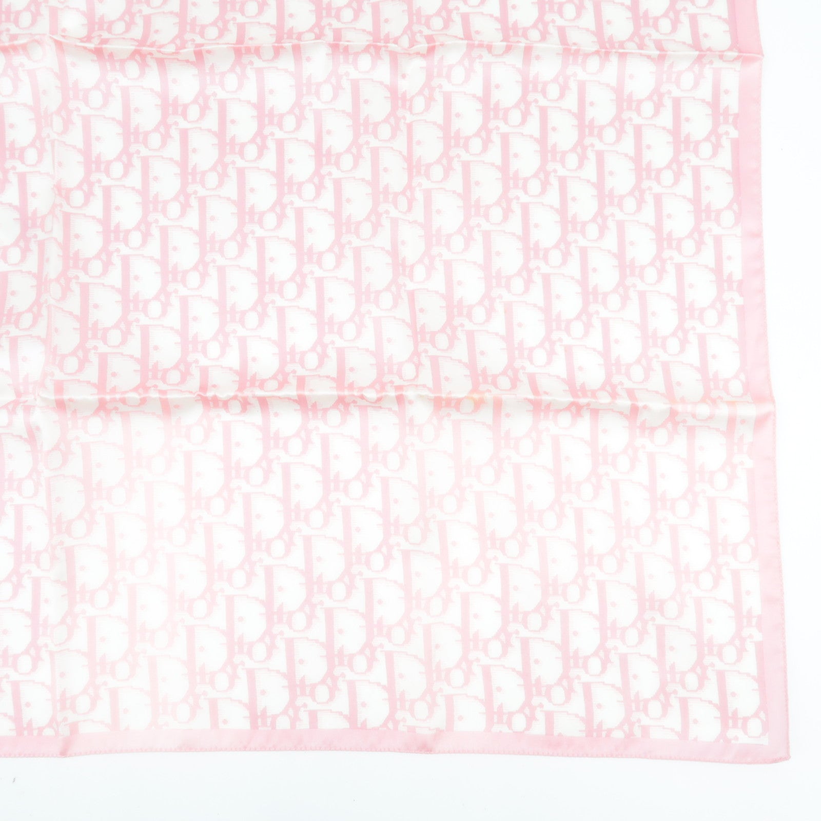 Christian Dior Trotter Scarf 68% Silk 32% Cotton Pink