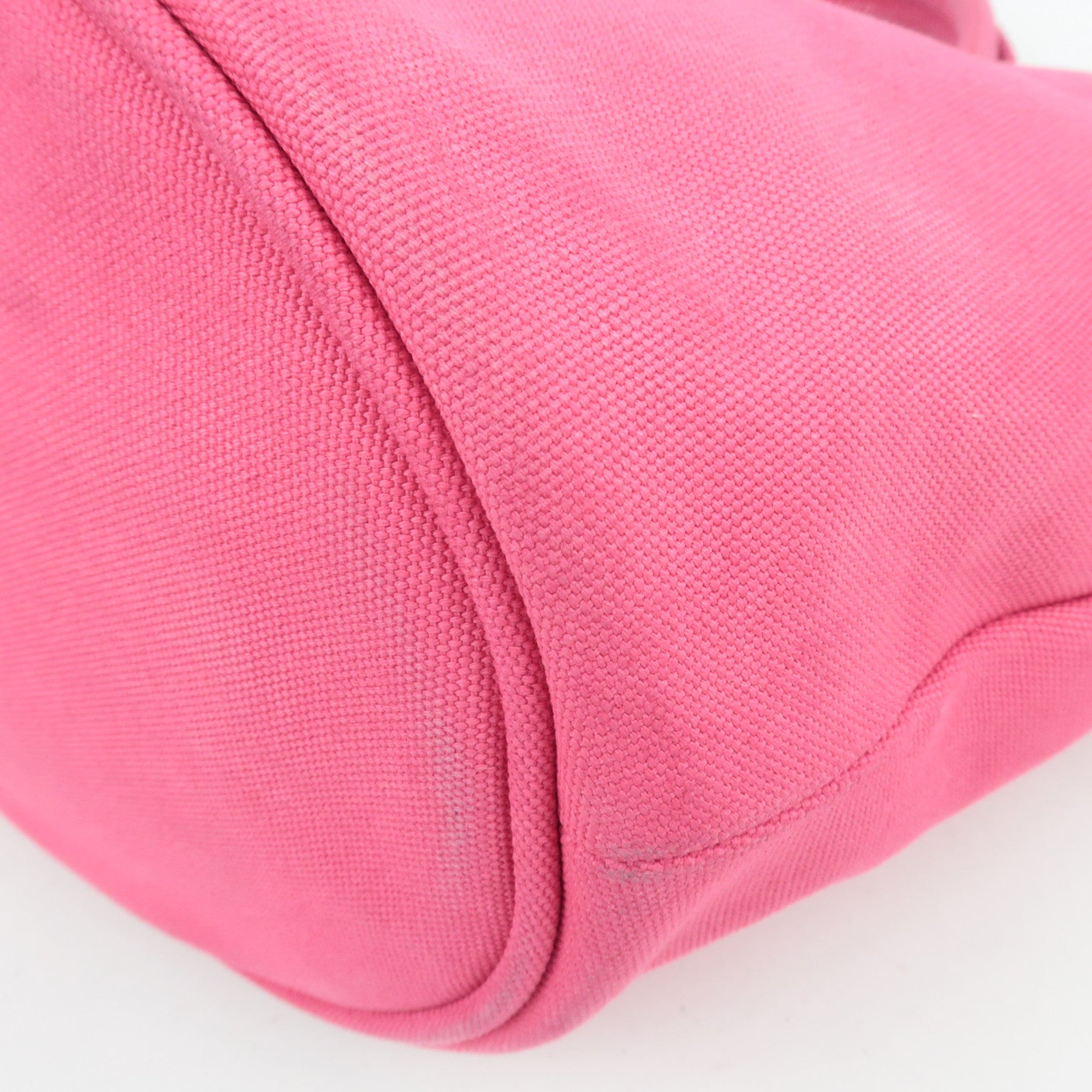 PRADA Canapa Canvas Tote Bag Pink 1BG163
