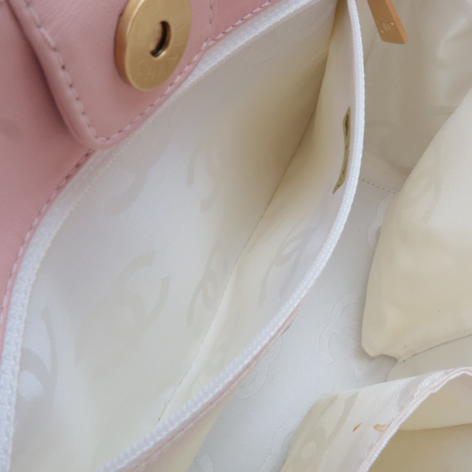 CHANEL Triple Coco Patent Tote Bag Pink A27117