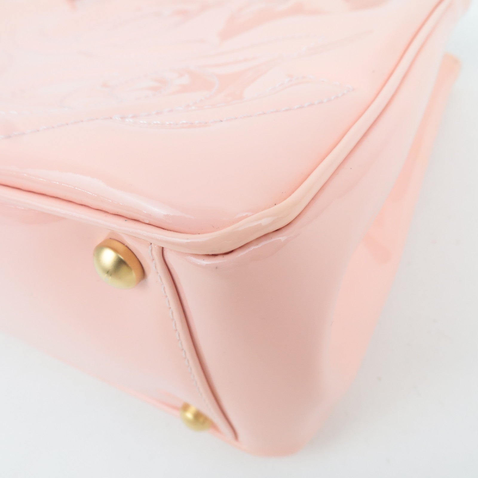 CHANEL Triple Coco Patent Tote Bag Pink A27117