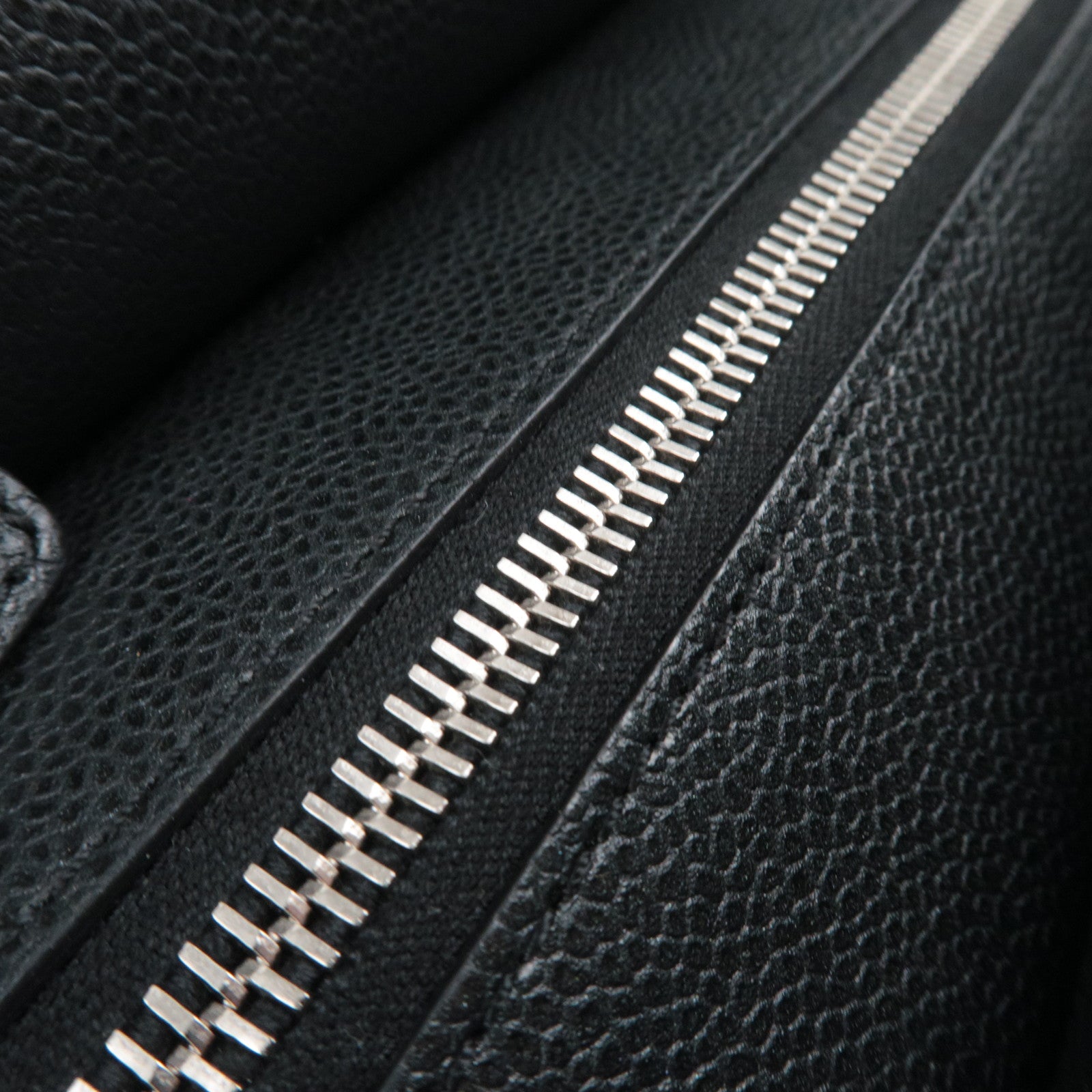 CHANEL Coco Mark Caviarskin Chain Shoulder Bag Black Silver HDW