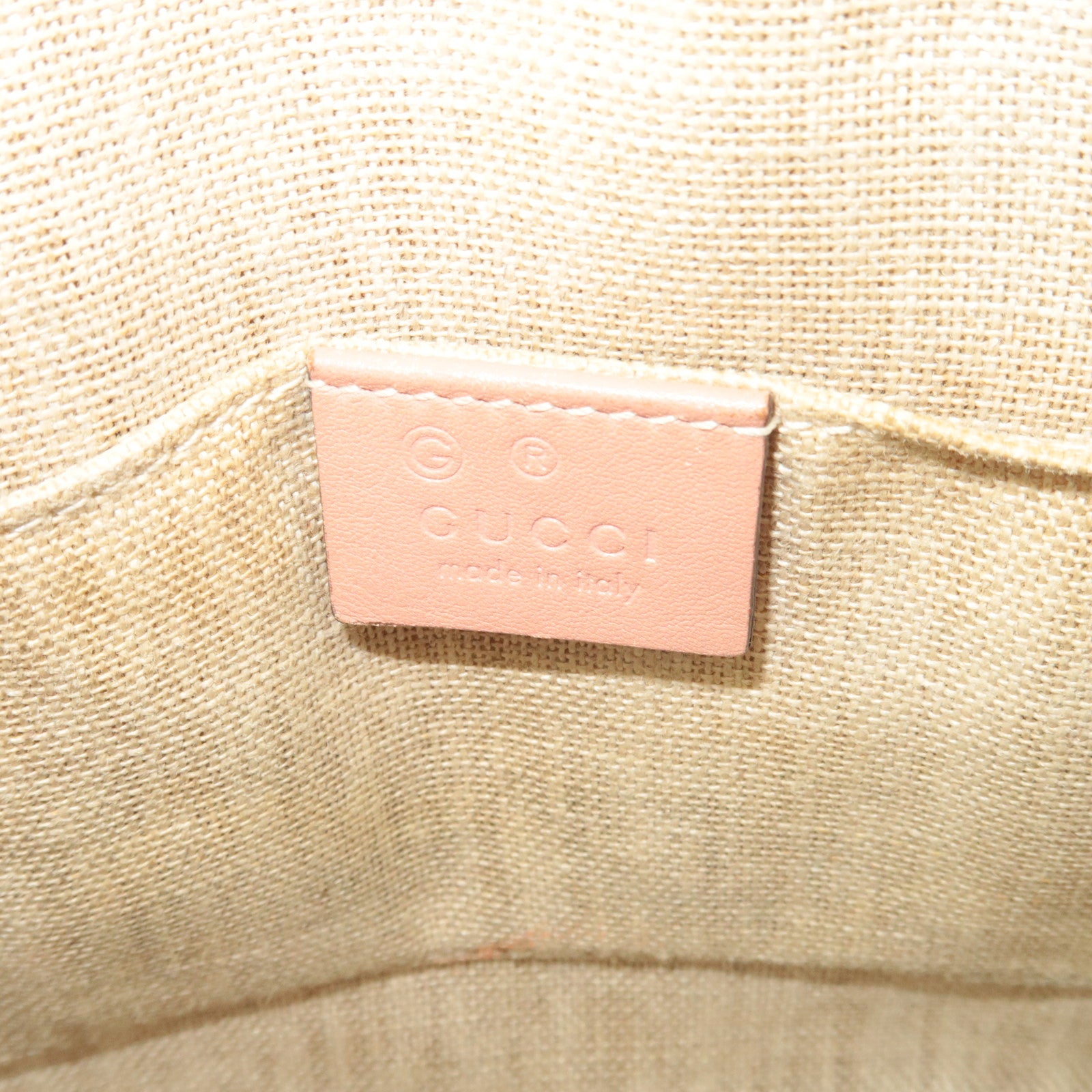 GUCCI Microguccissima 2Way Leather Handbag Pink 449654