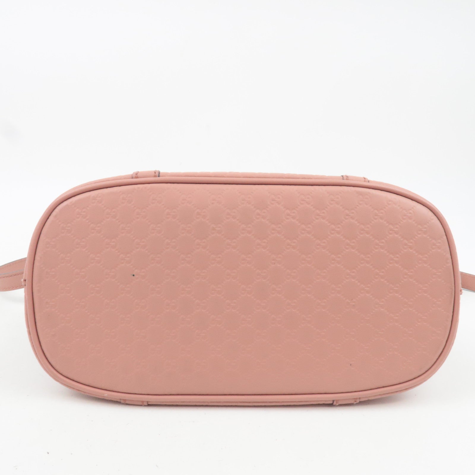 GUCCI Microguccissima 2Way Leather Handbag Pink 449654