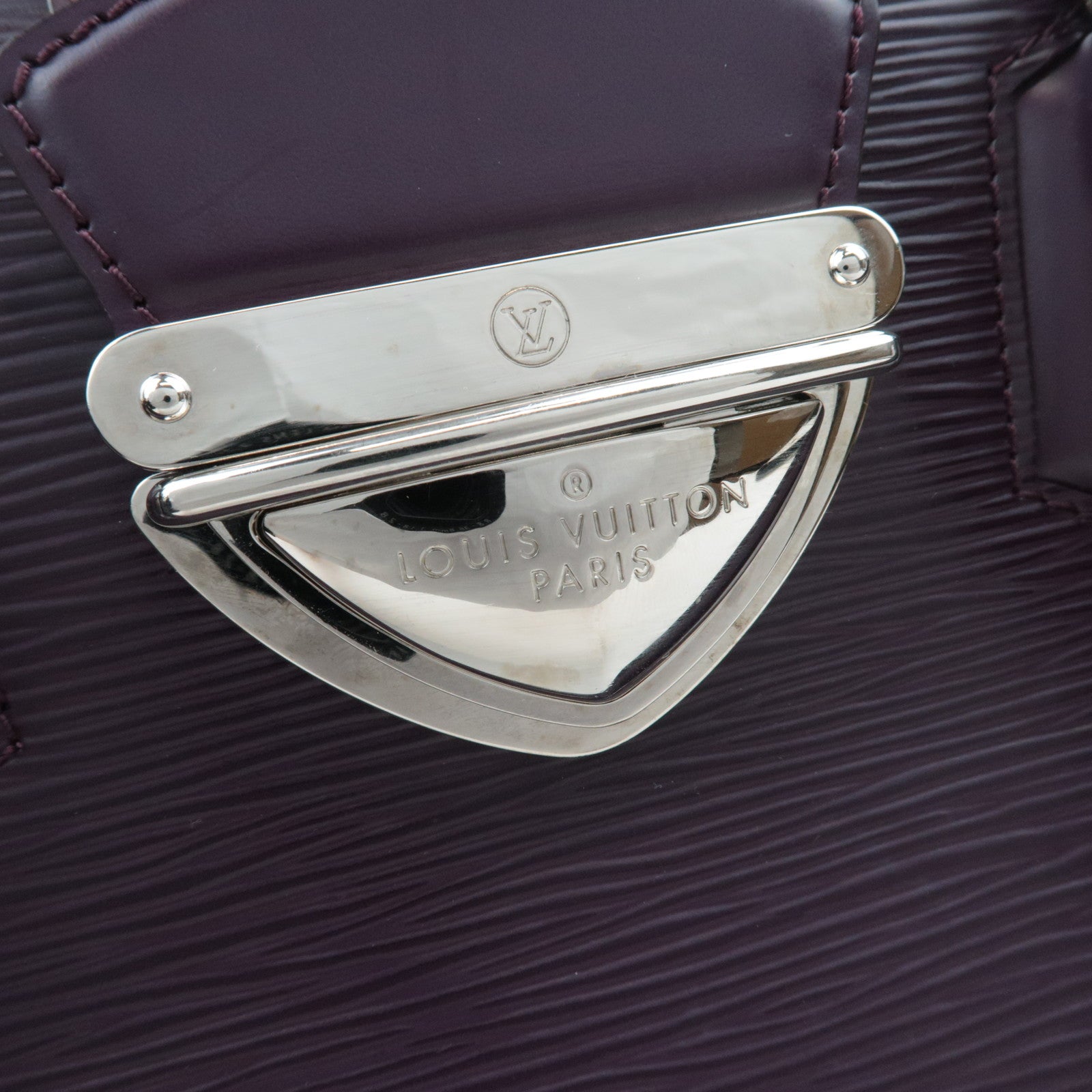Louis Vuitton Epi Bowling Montaigne GM Handbag Cassis M5931K