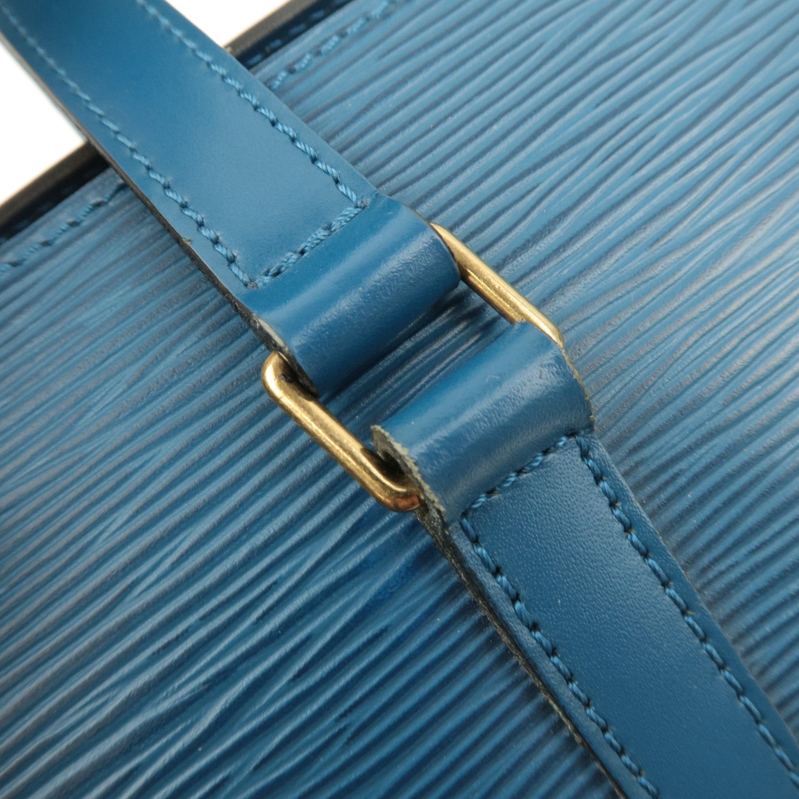 Louis Vuitton Epi Soufflot Shoulder Bag Toledo Blue M52225