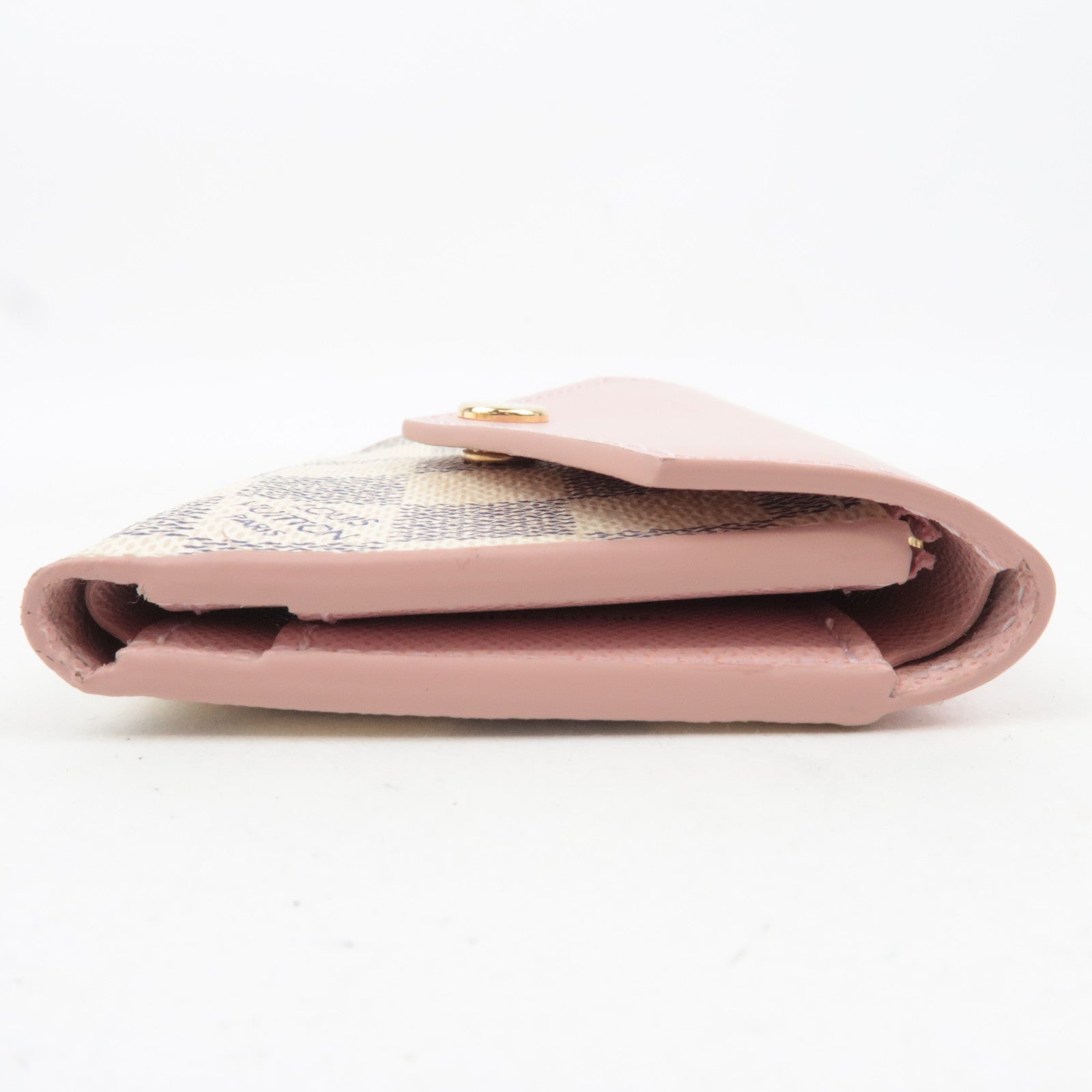 Louis Vuitton Damier Azur Portefeuille Zoe Wallet Rose Ballerine N60168
