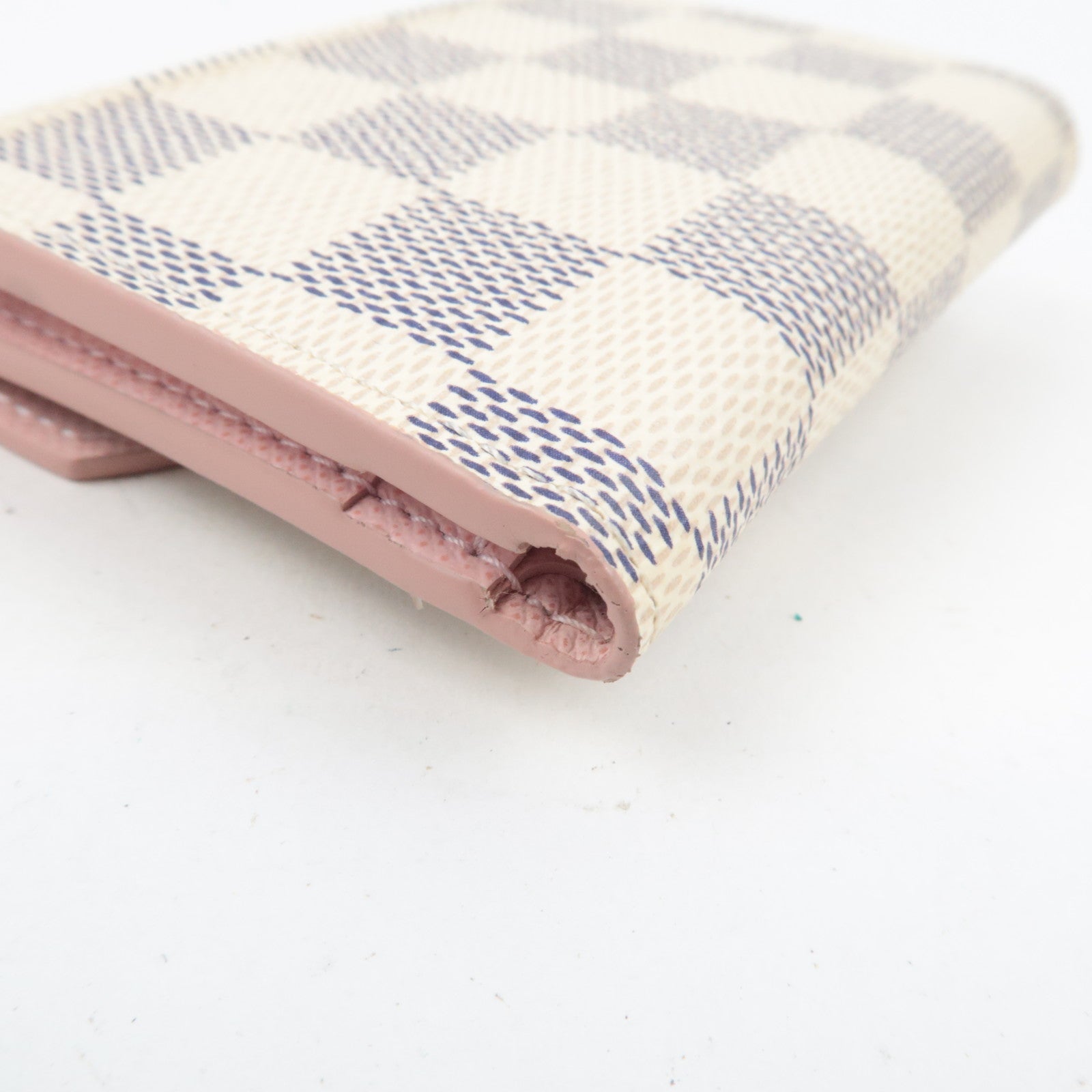 Louis Vuitton Damier Azur Portefeuille Zoe Wallet Rose Ballerine N60168
