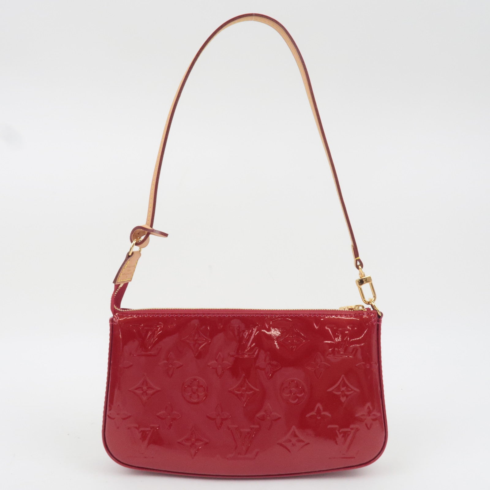 Louis Vuitton Monogram Vernis Pochette Accessoires Shoulder Bag Pomme D'Amour M91577