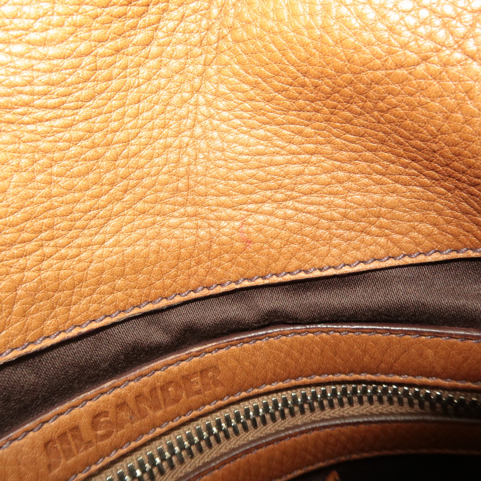 Jil Sander Leather Shoulder Bag Brown