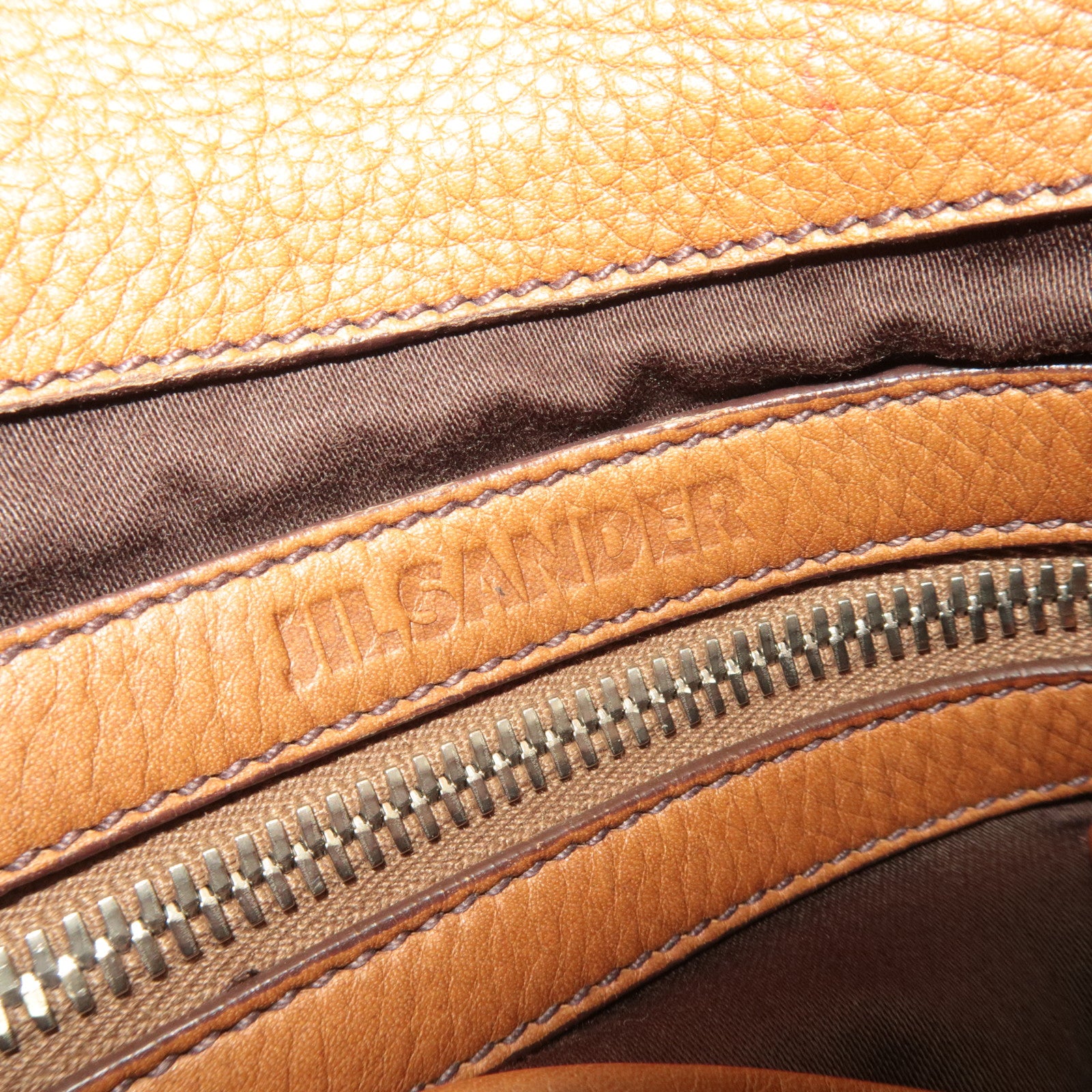 Jil Sander Leather Shoulder Bag Brown
