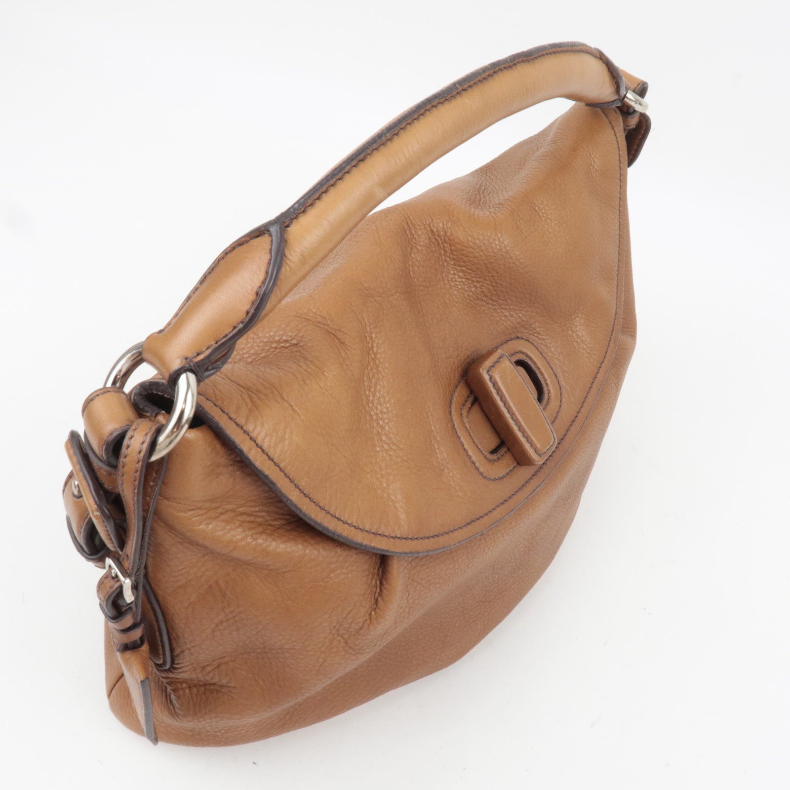 Jil Sander Leather Shoulder Bag Brown