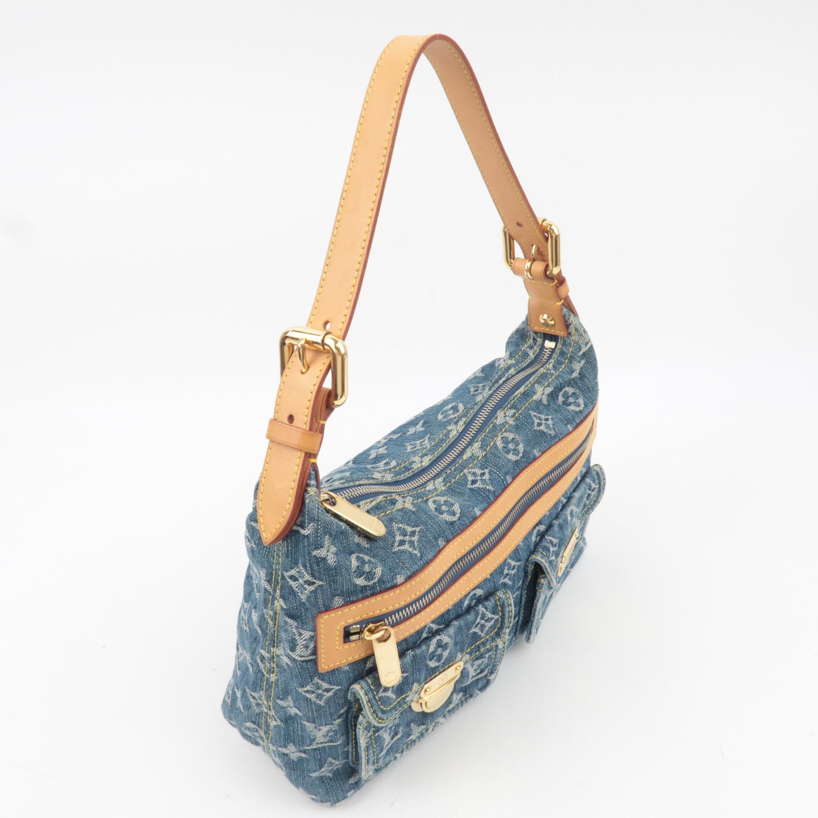 Louis Vuitton Monogram Denim Baggy PM Shoulder Bag M95049