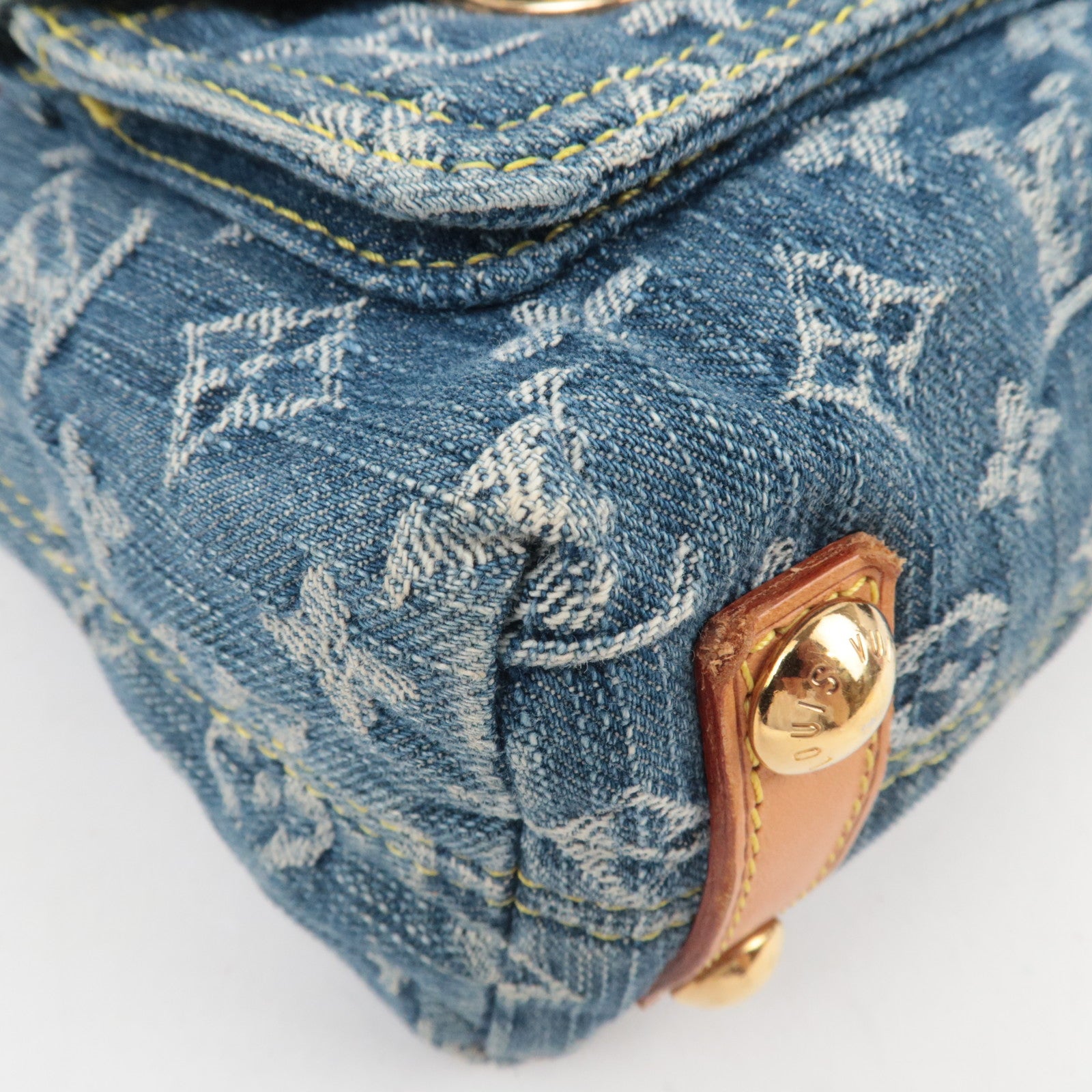 Louis Vuitton Monogram Denim Baggy PM Shoulder Bag M95049
