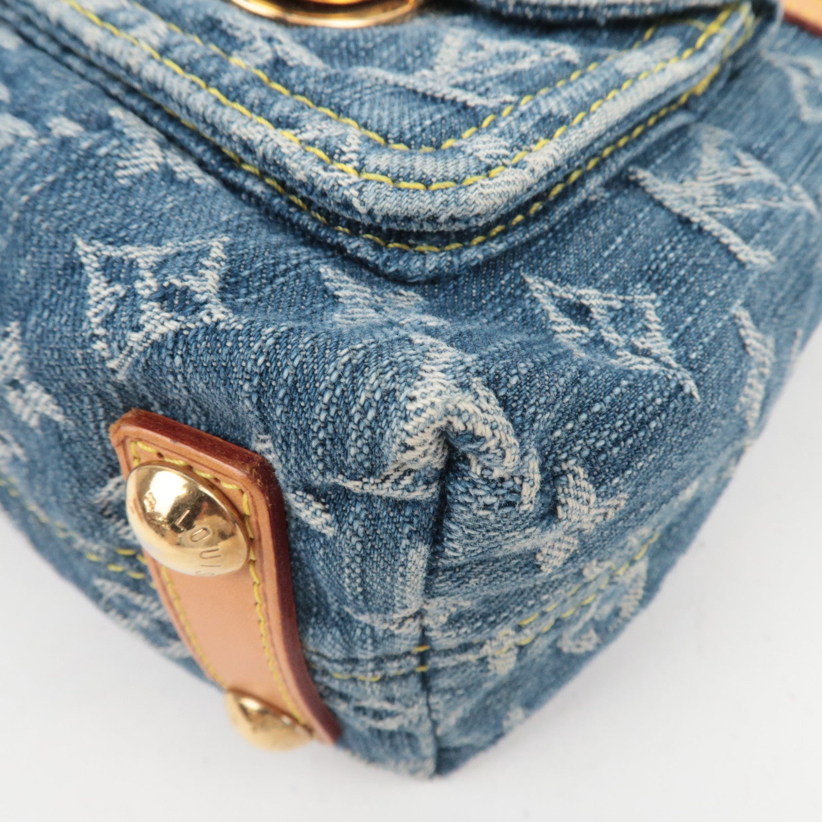 Louis Vuitton Monogram Denim Baggy PM Shoulder Bag M95049