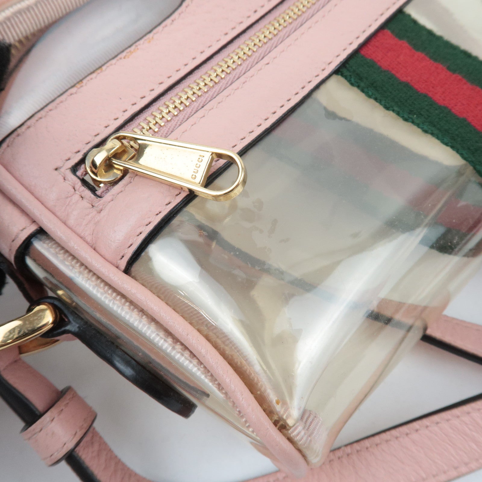 GUCCI Ophidia Clear Shoulder Bag Pink 517350