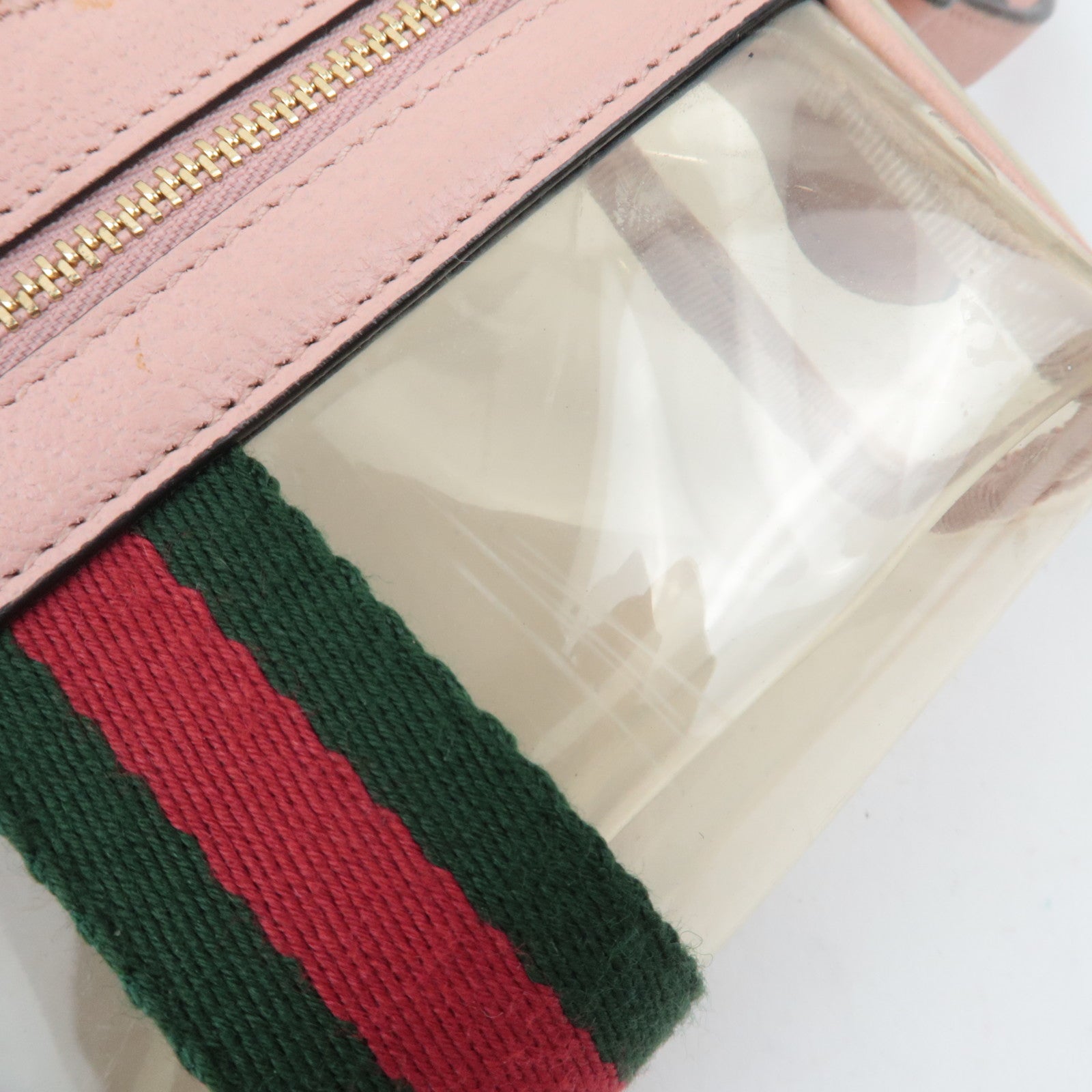 GUCCI Ophidia Clear Shoulder Bag Pink 517350