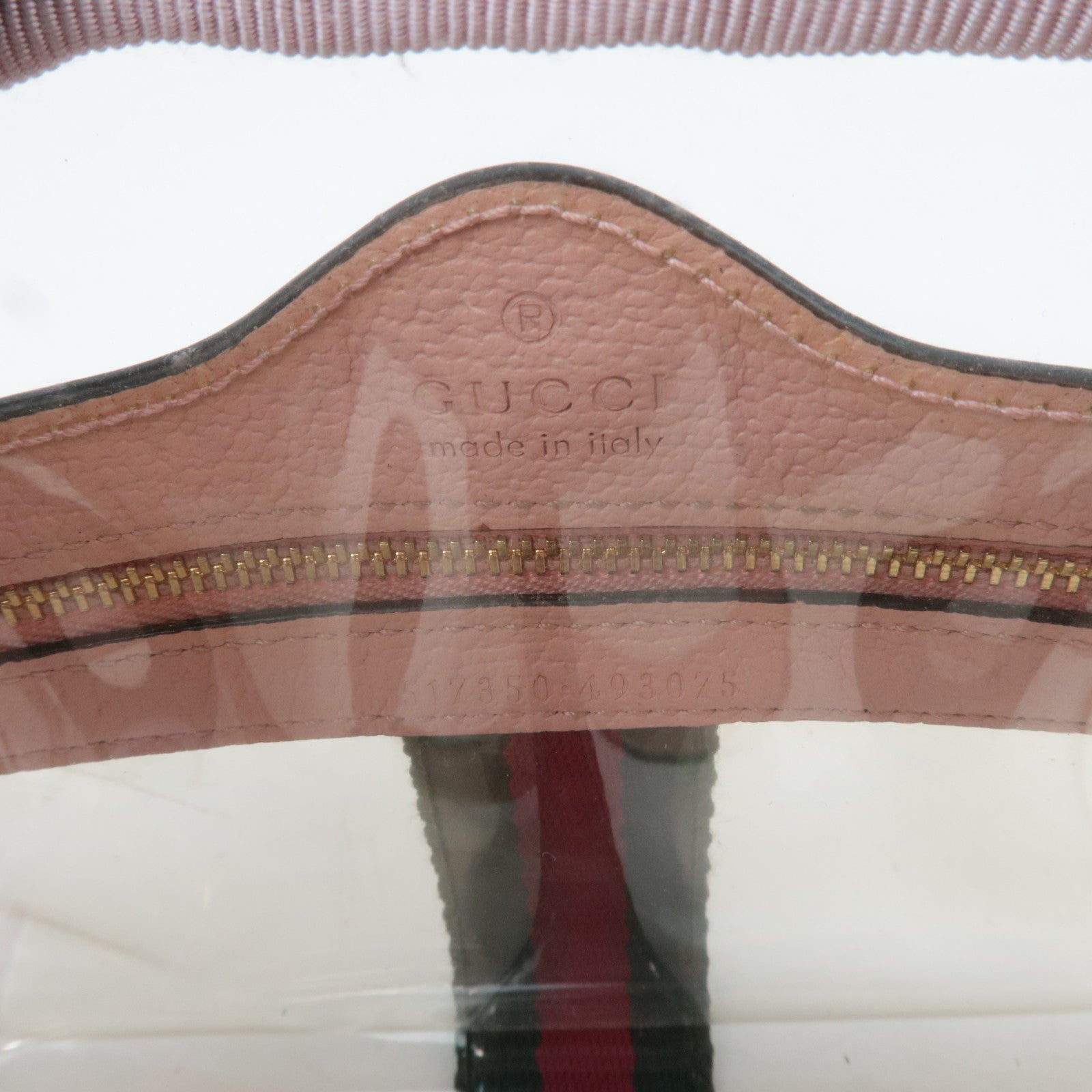 GUCCI Ophidia Clear Shoulder Bag Pink 517350