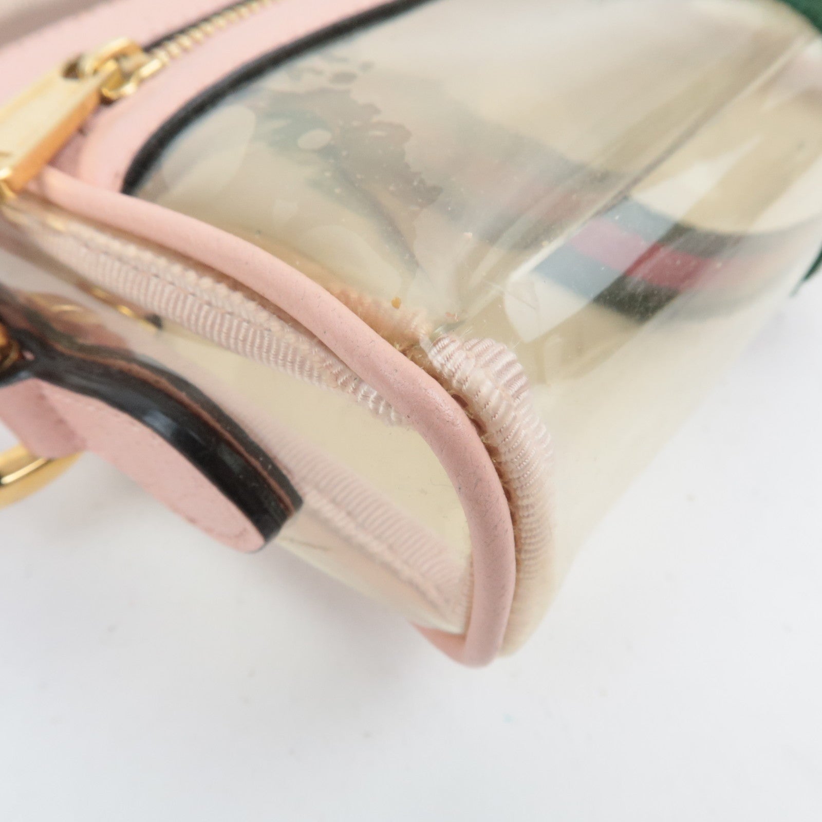 GUCCI Ophidia Clear Shoulder Bag Pink 517350