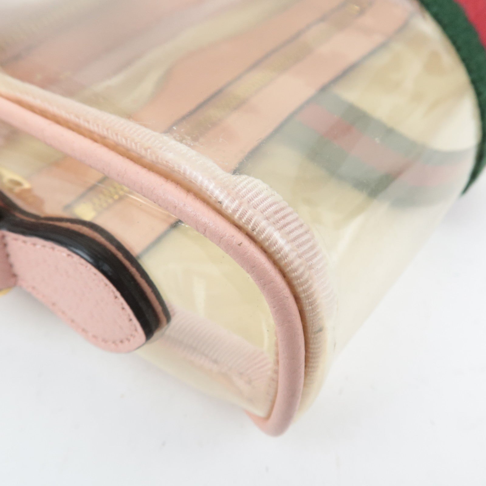 GUCCI Ophidia Clear Shoulder Bag Pink 517350