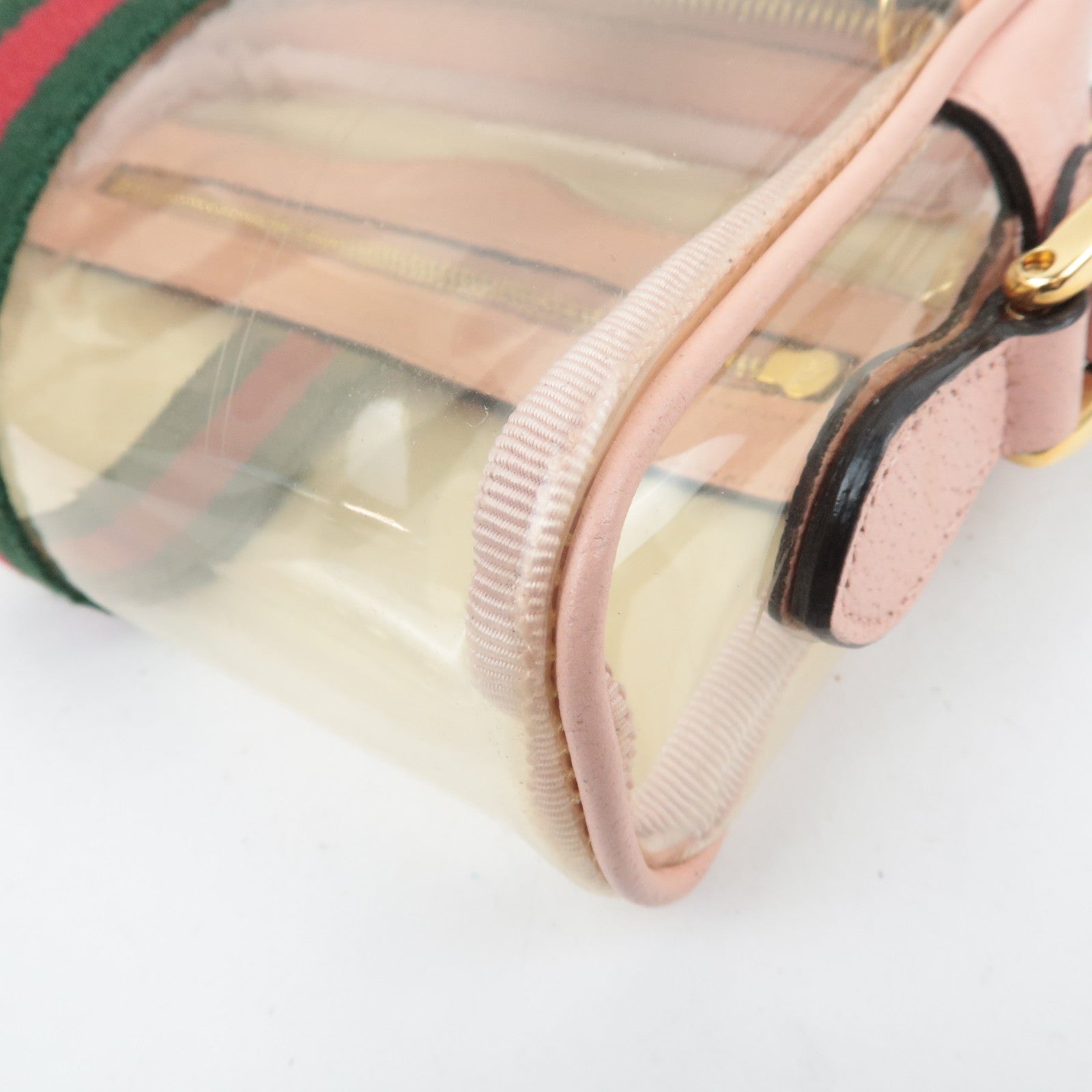 GUCCI Ophidia Clear Shoulder Bag Pink 517350