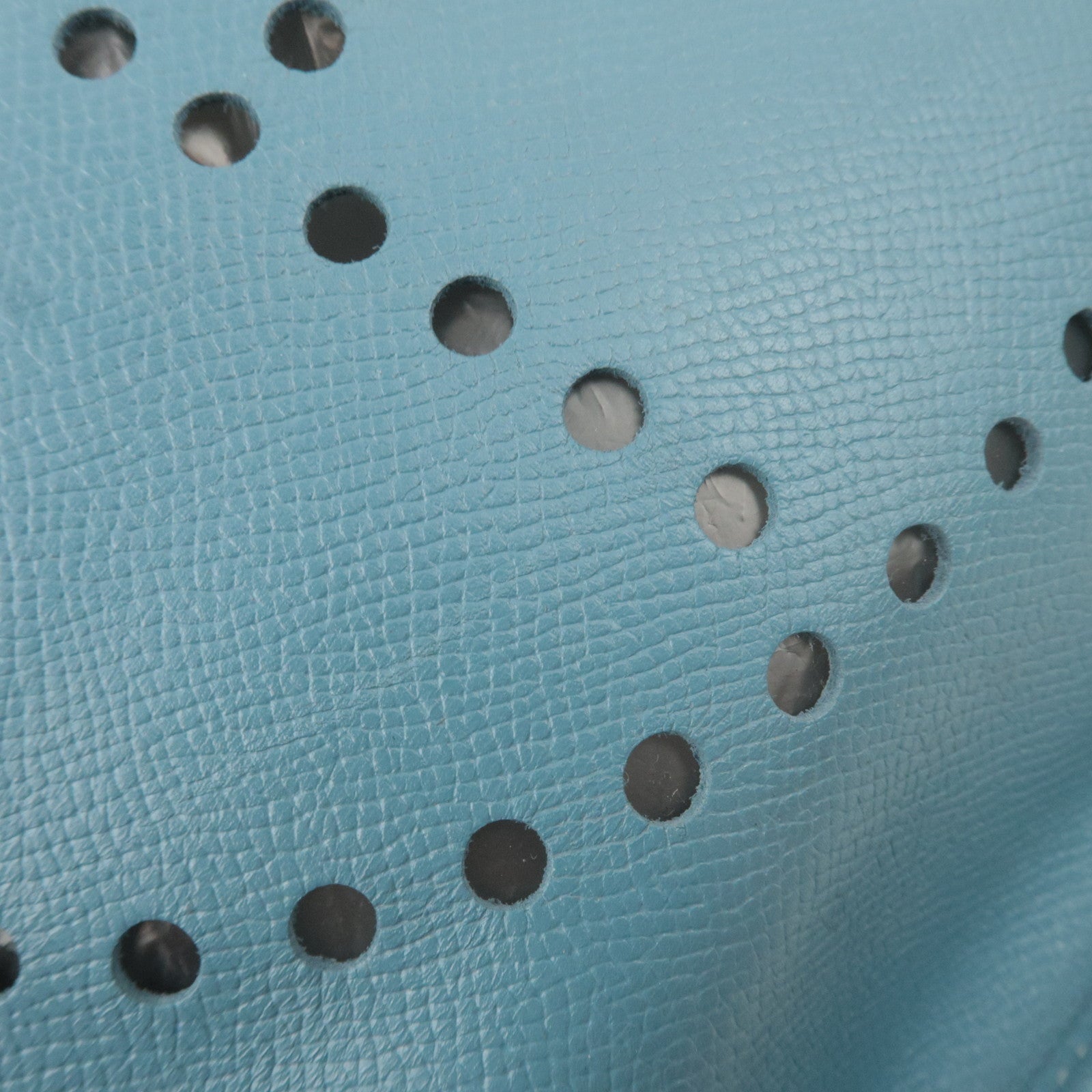 HERMES Evelyne 2 GM Shoulder Bag Veau Epsom □J Stamp (2006) Blue Gene