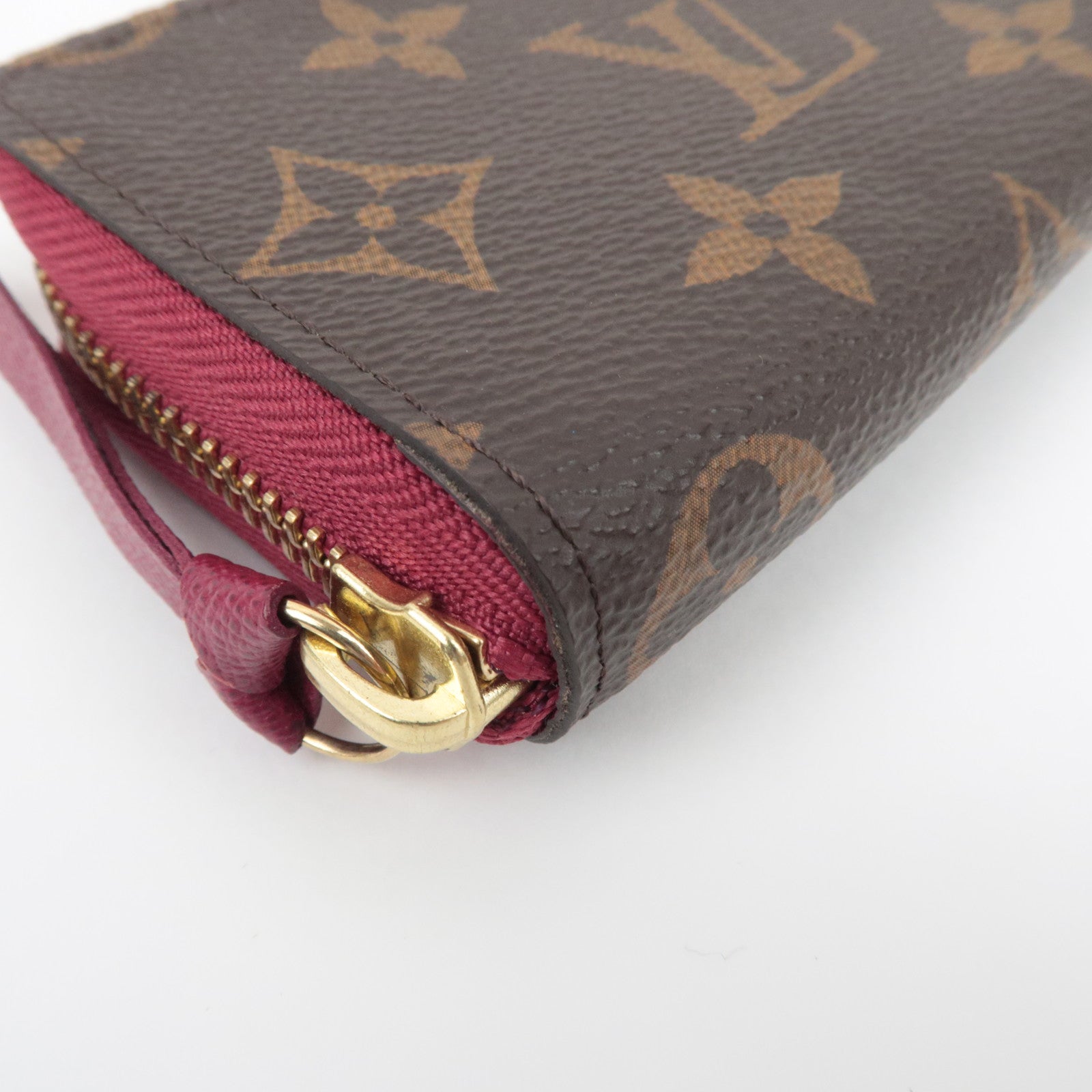 Louis Vuitton Monogram Multi Cartes Coin Case Fuchsia M61299