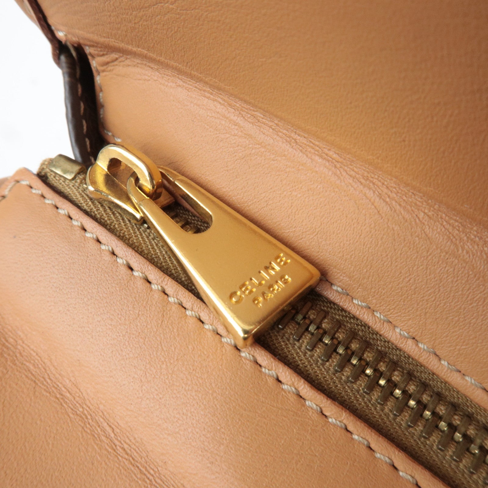CELINE Macadam PVC Leather Tote Bag Brown