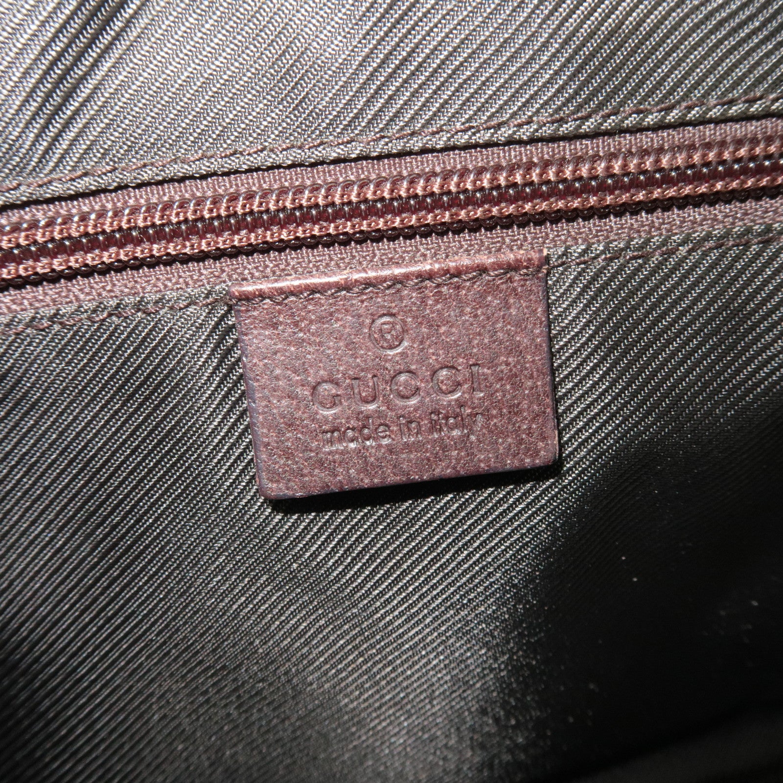 GUCCI GG Canvas Shoulder Bag Brown 122790