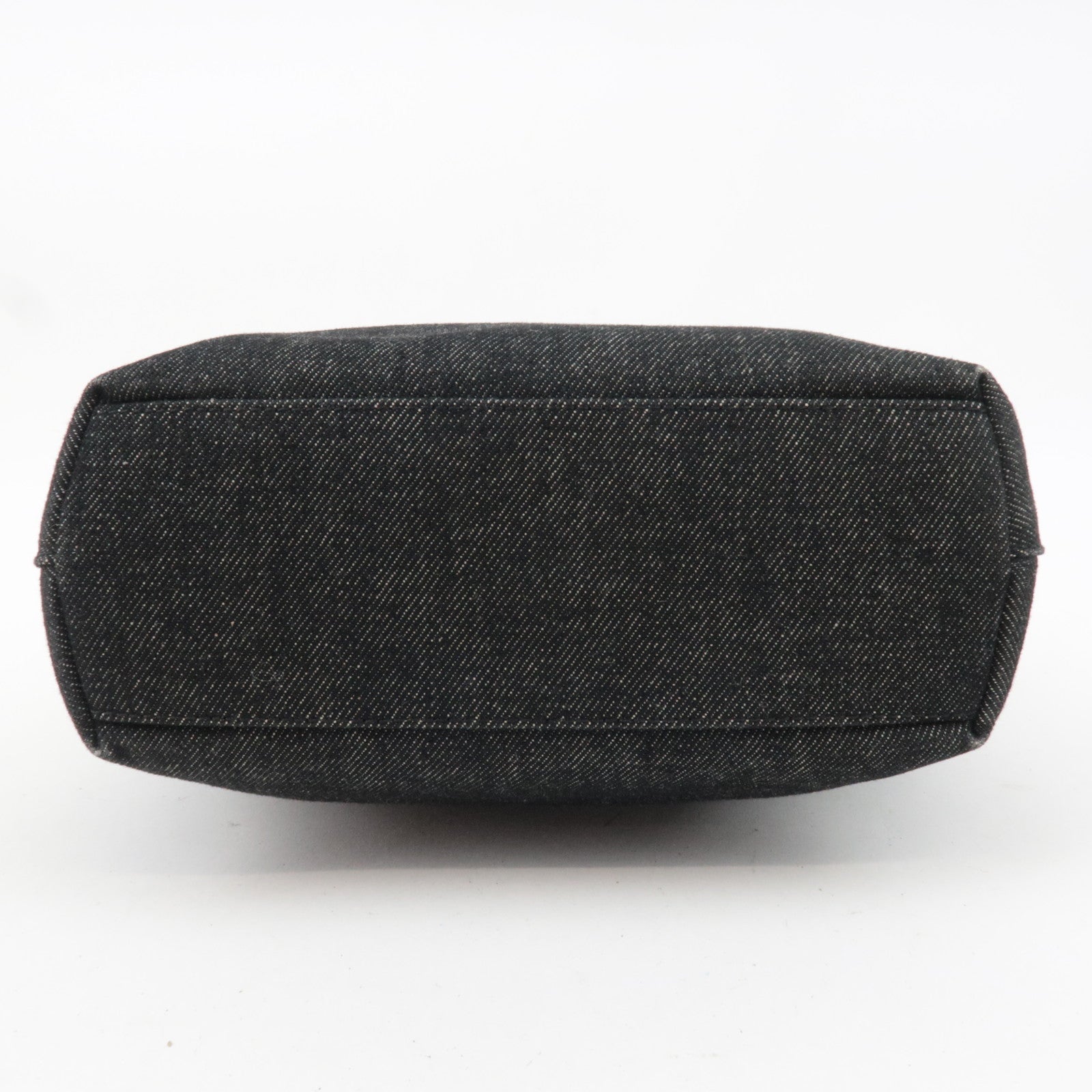 Christian Dior Maris Pearl Denim Handbag Black