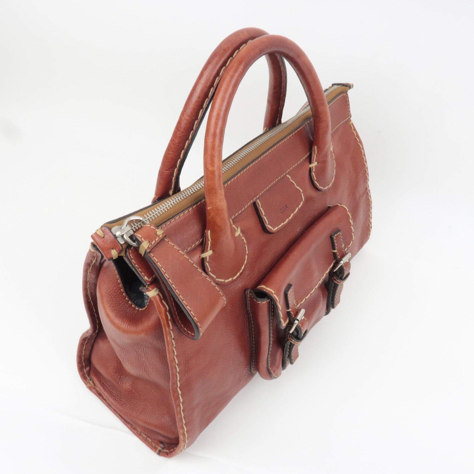 Chloe Edith Leather Handbag Brown