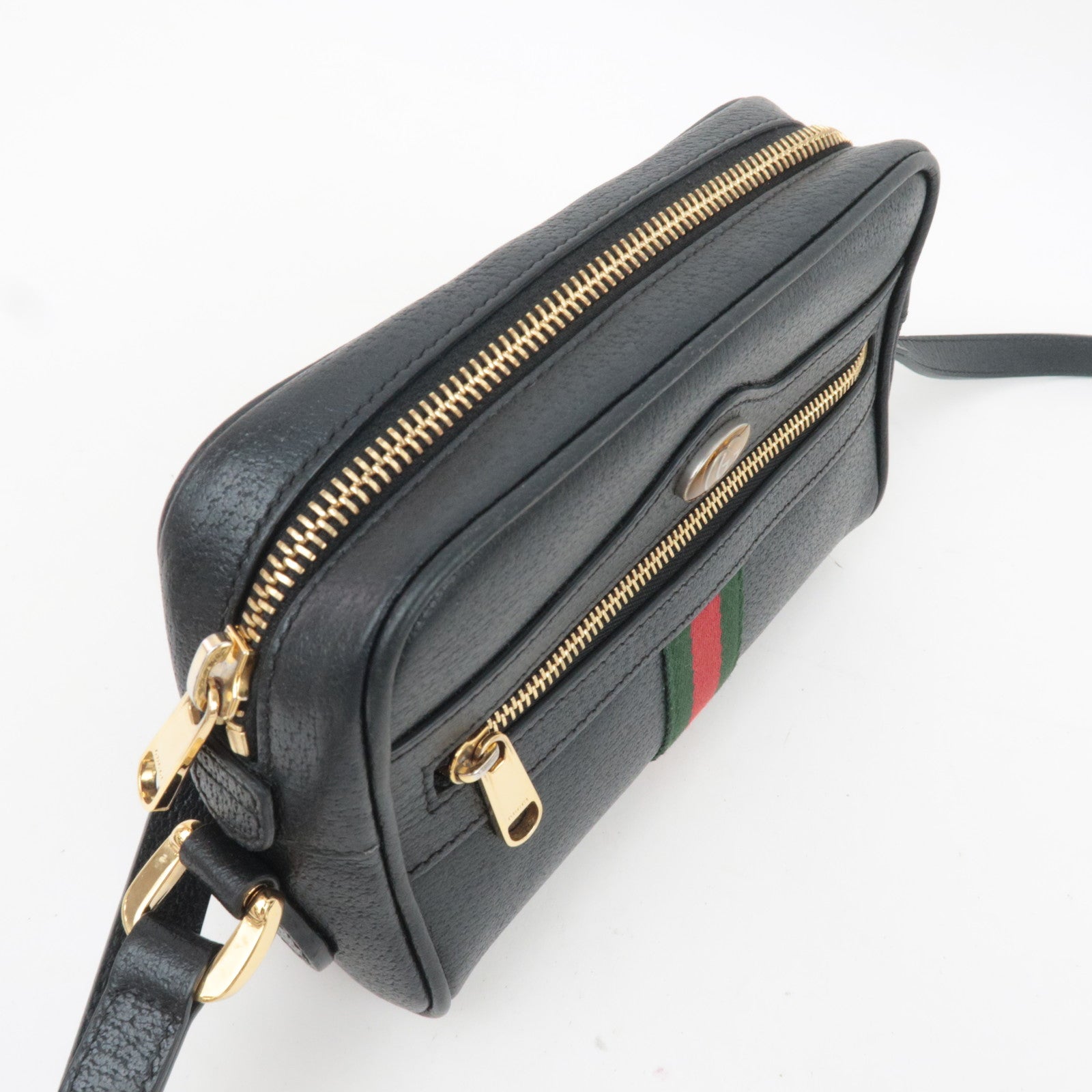 GUCCI Ophidia Sherry Shoulder Bag Black 517350