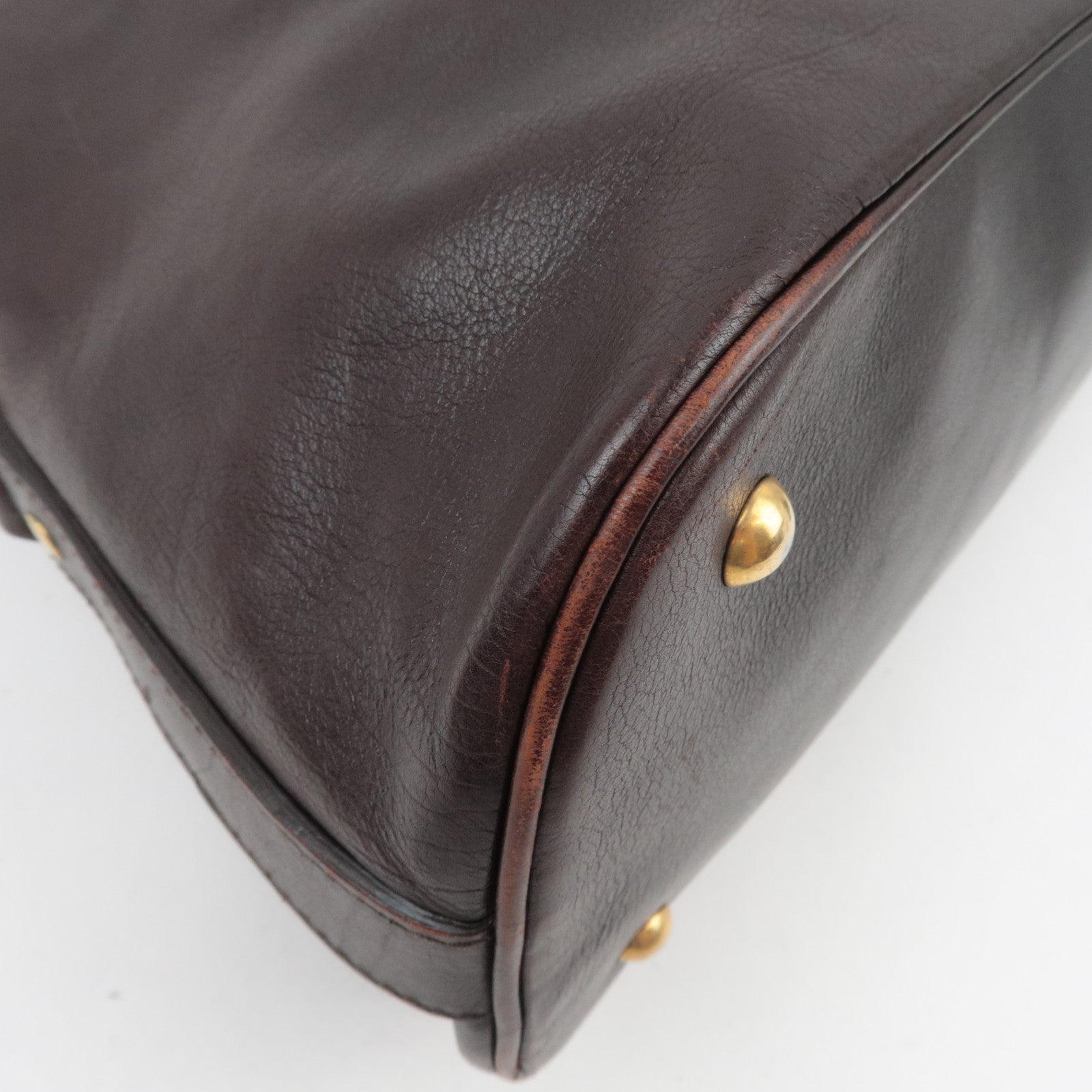 SAINT LAURENT YSL Muse Leather Handbag Brown 153959