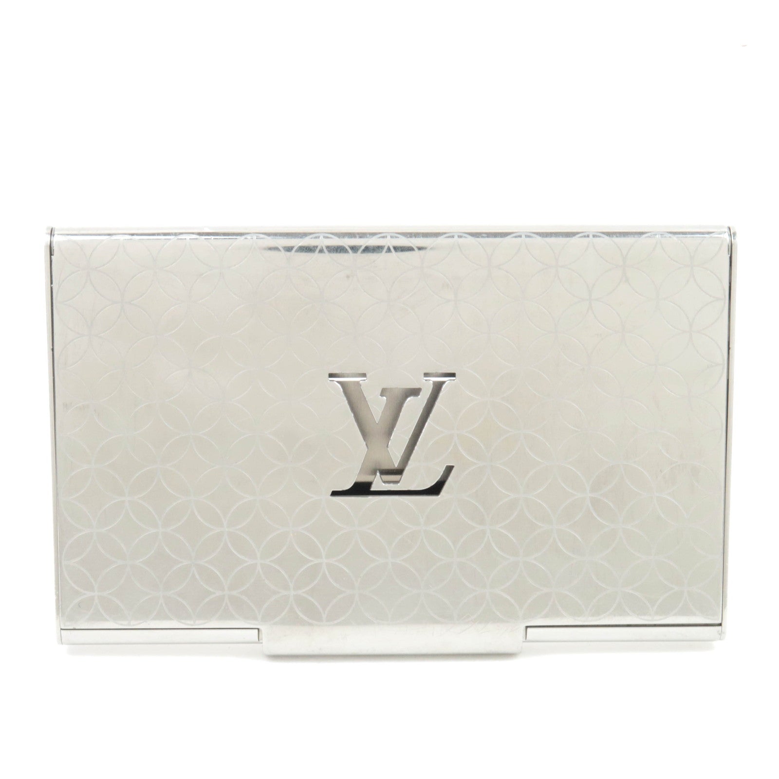 Louis Vuitton Porte Carte Champs Elysees Business Card Holder Silver Metal M6522789217