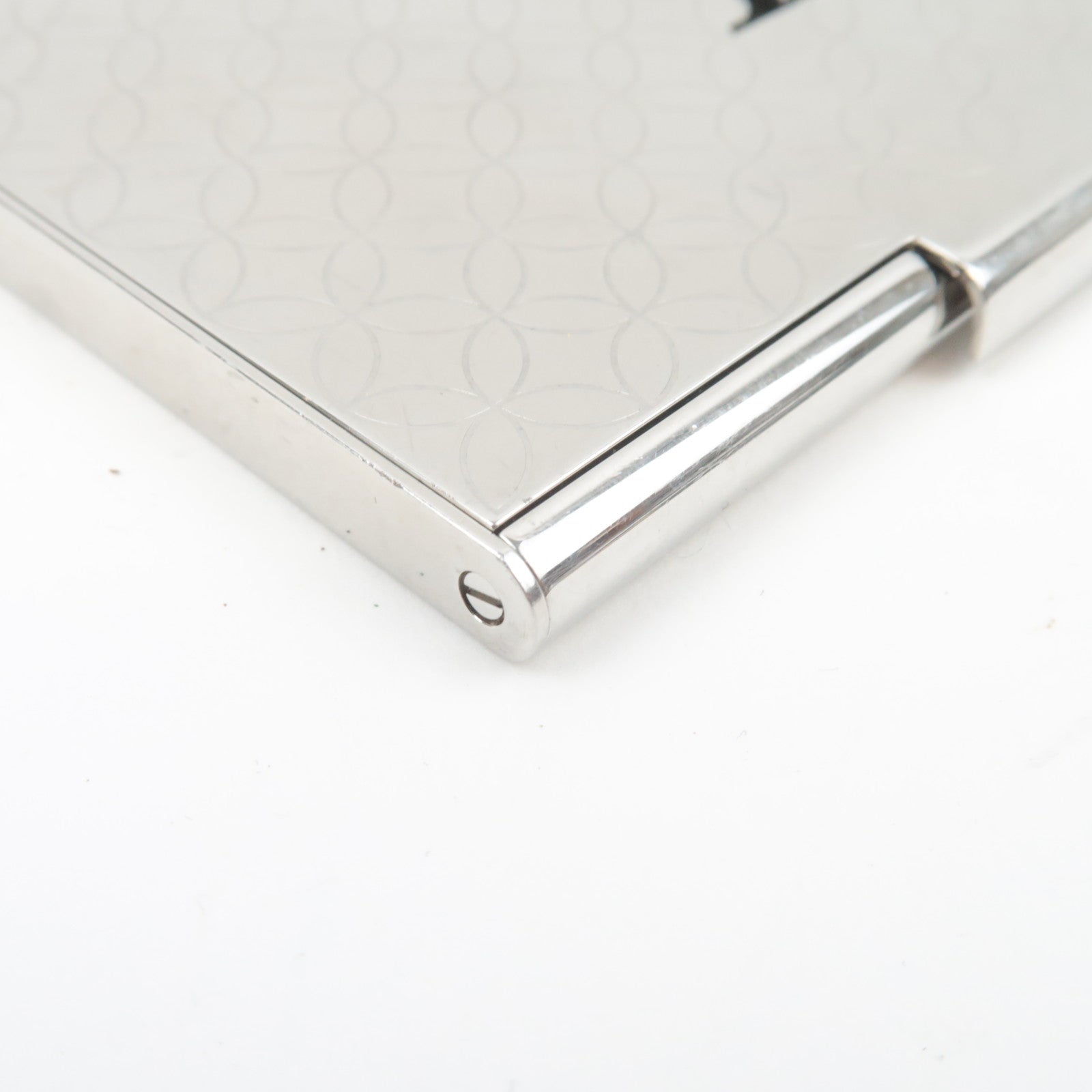 Louis Vuitton Porte Carte Champs Elysees Business Card Holder Silver Metal M65227