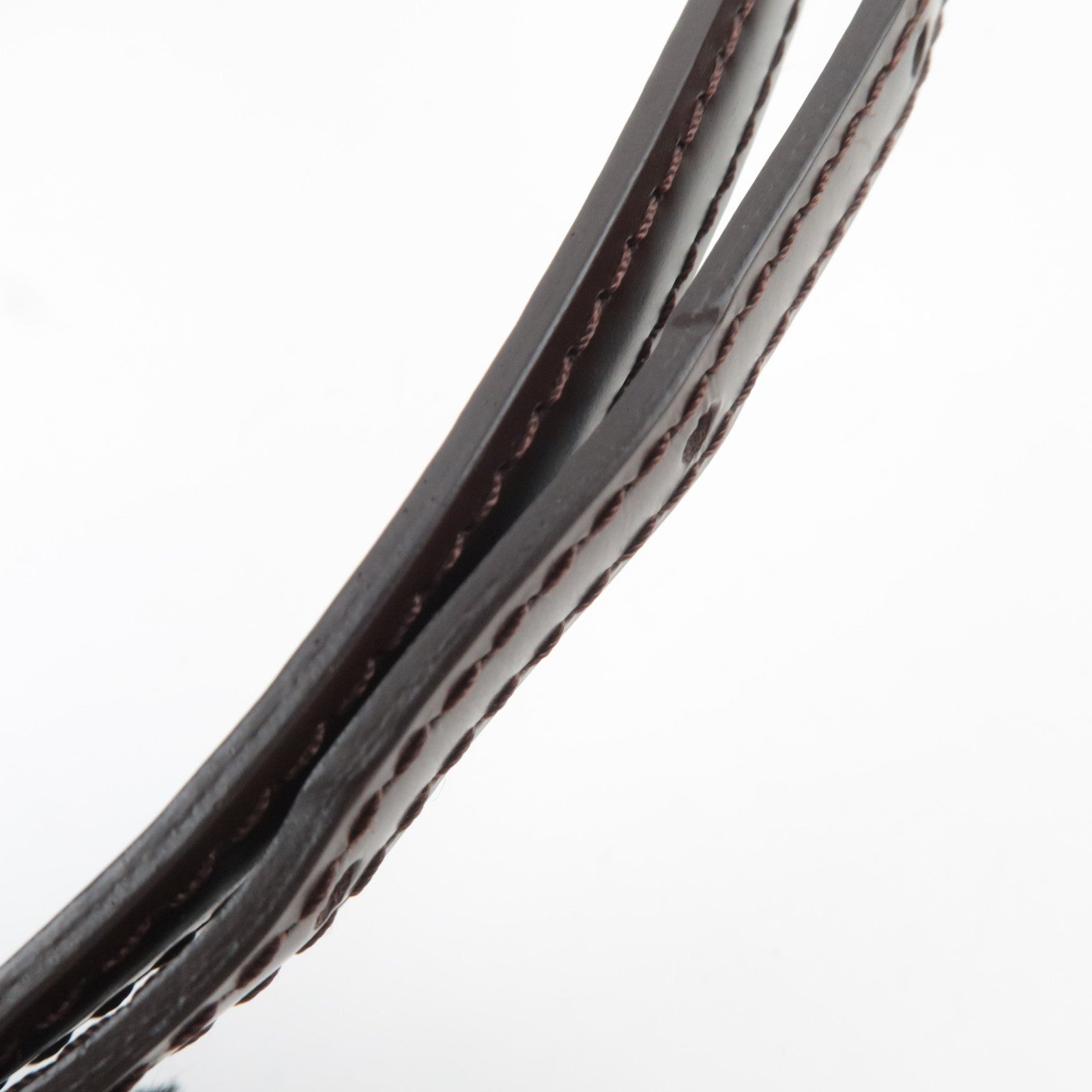 Louis Vuitton Leather Shoulder Strap For Damier Bag 100-118cm Brown