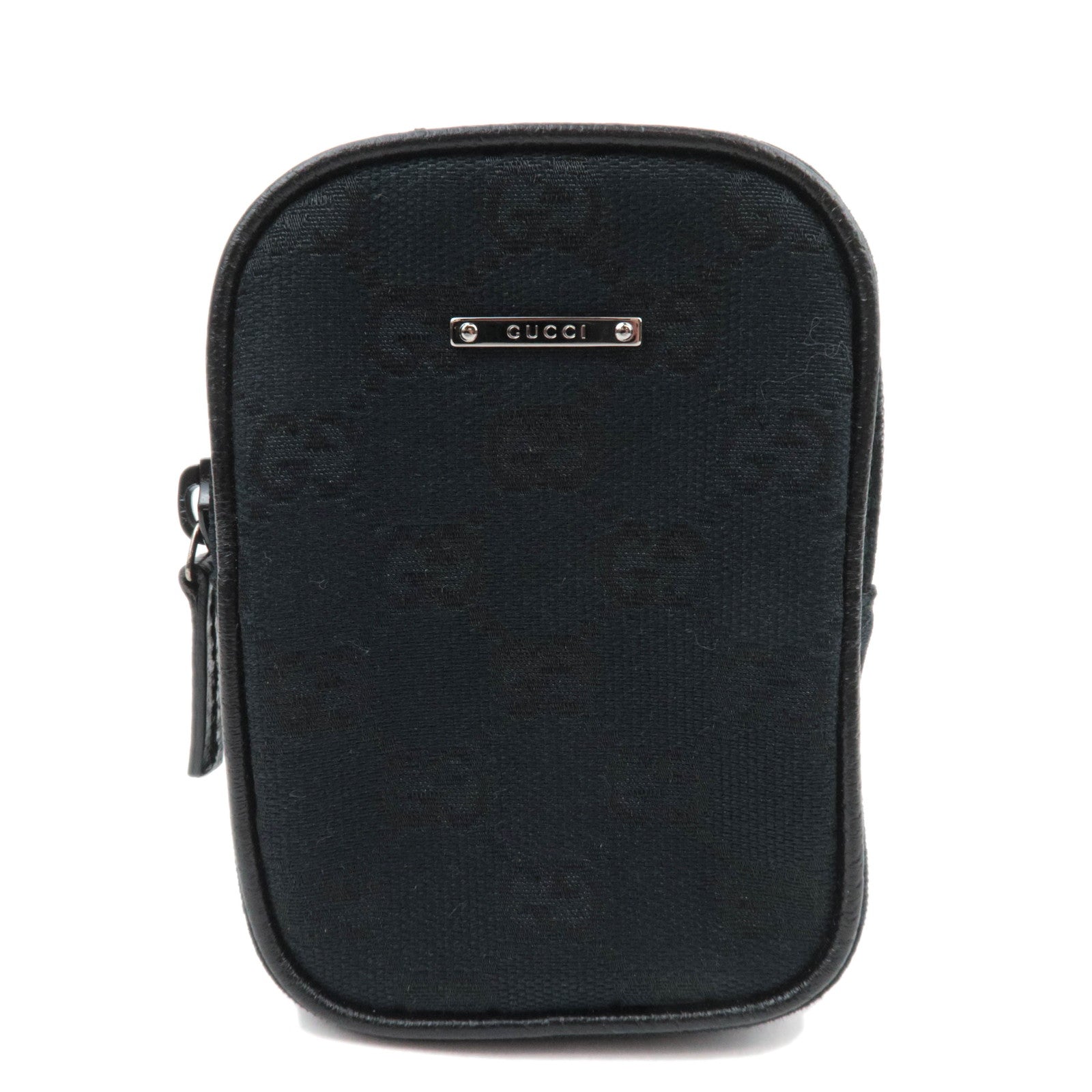 GUCCI GG Canvas Cigarette Case Mini Pouch Black 11524989244
