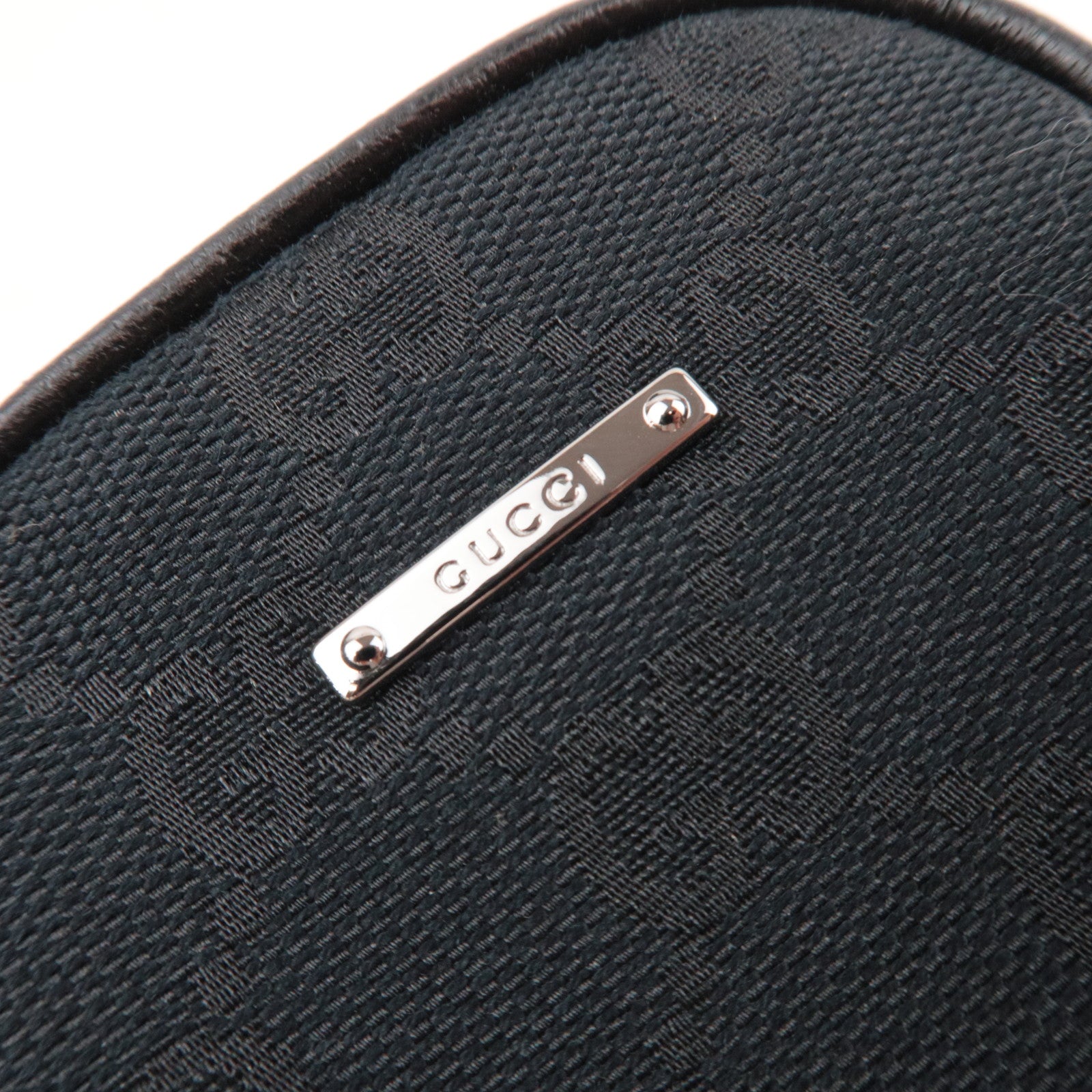 GUCCI GG Canvas Cigarette Case Mini Pouch Black 115249