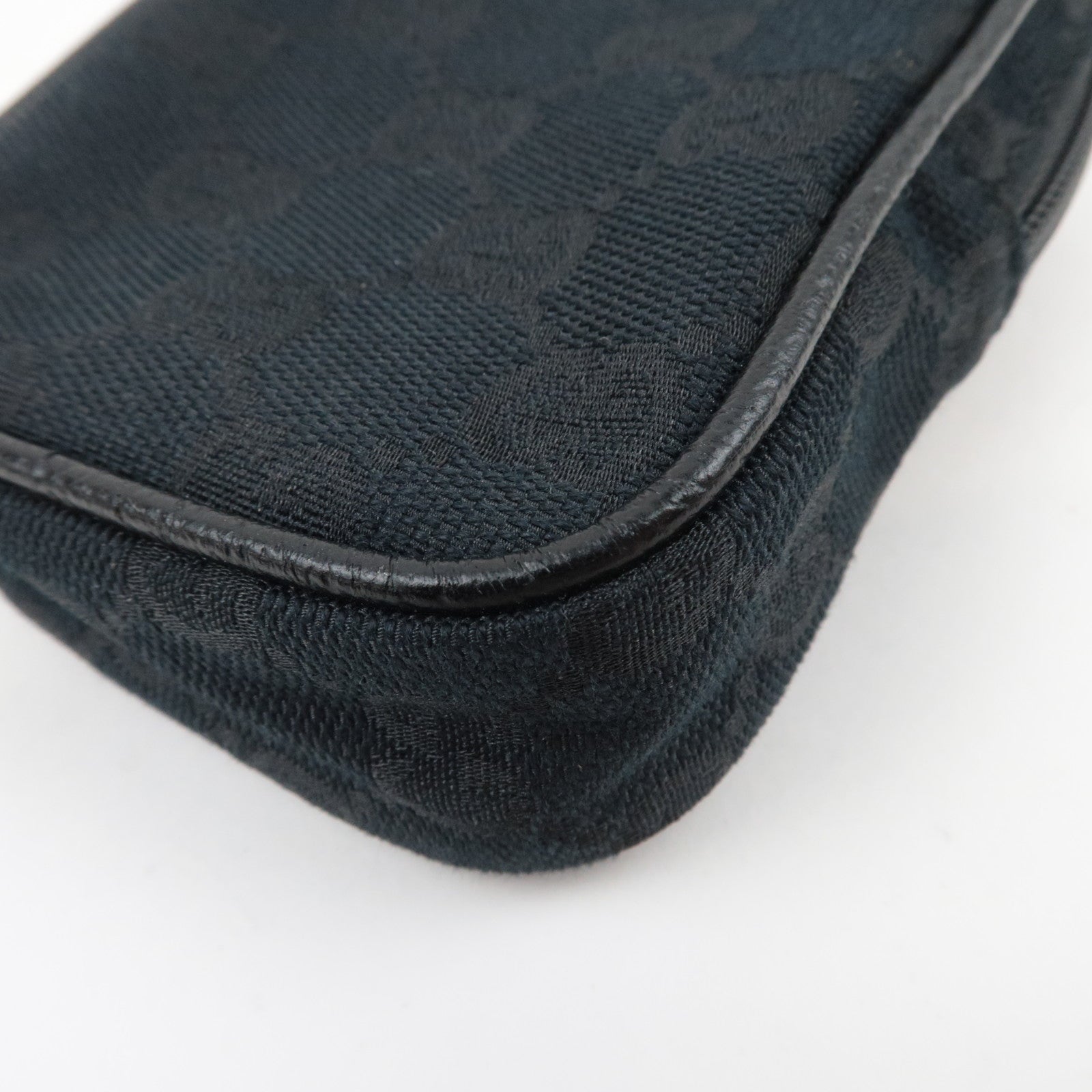 GUCCI GG Canvas Cigarette Case Mini Pouch Black 115249