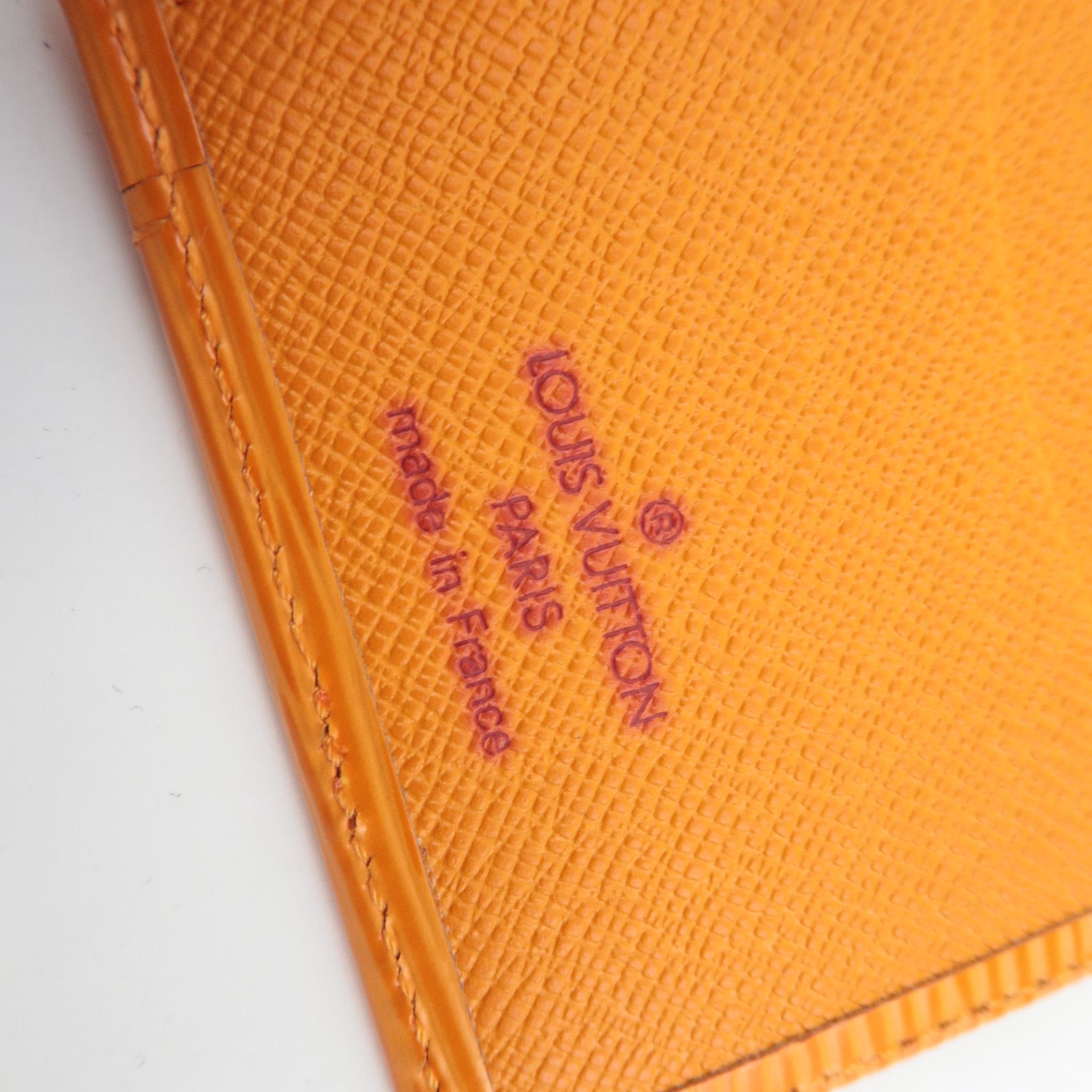 Louis Vuitton Epi Organizer De Poche Card Case Mandarin M6358H