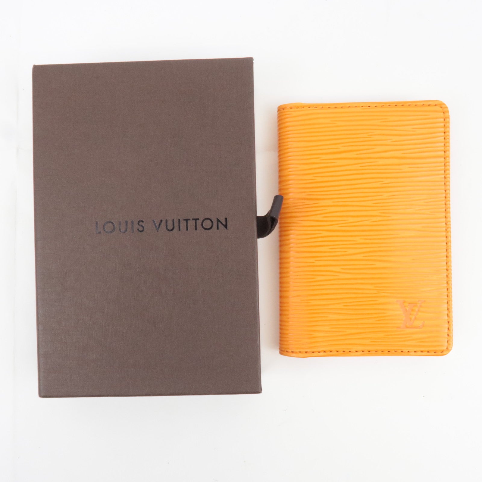 Louis Vuitton Epi Organizer De Poche Card Case Mandarin M6358H