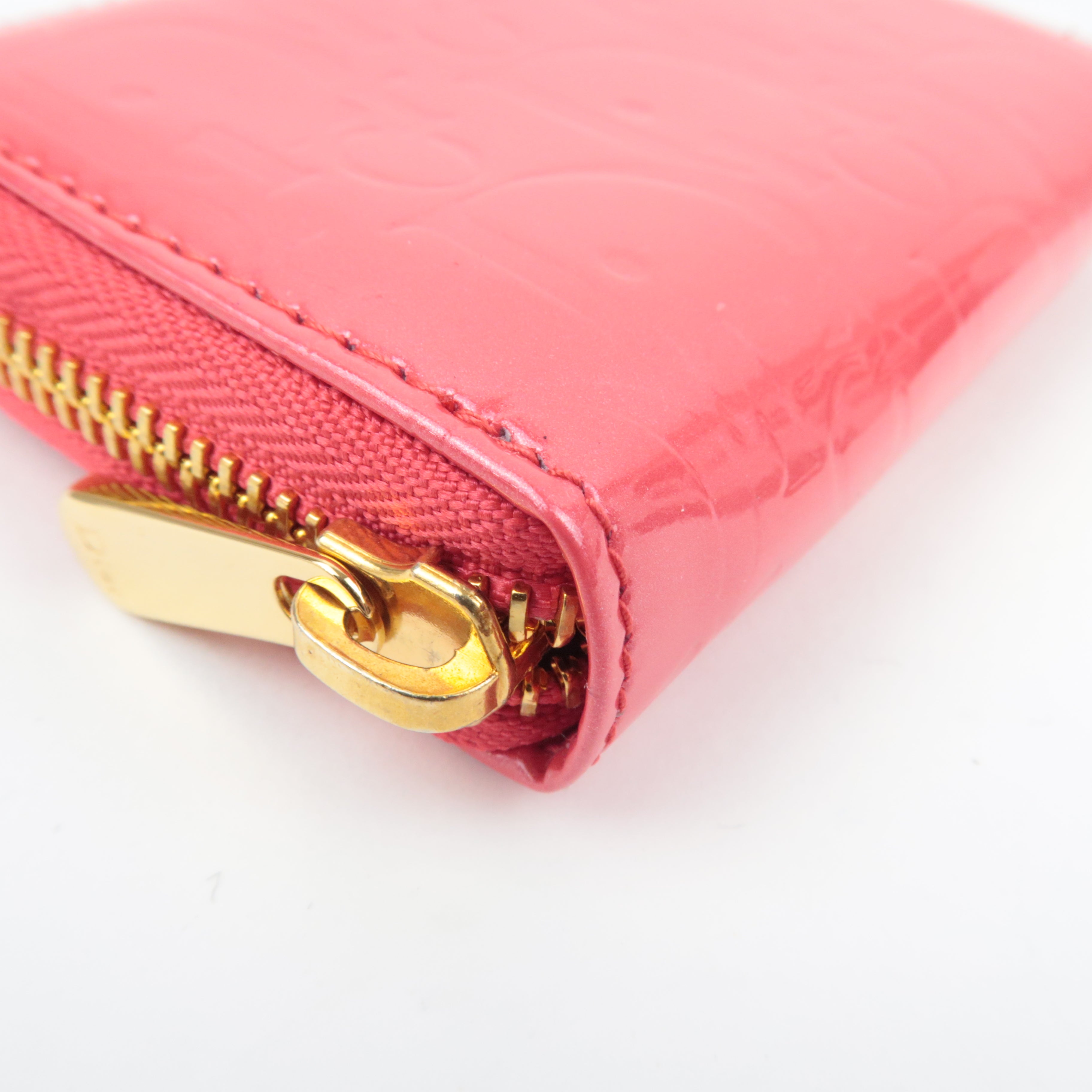 Christian Dior Trotter Patent Coin Case Pink