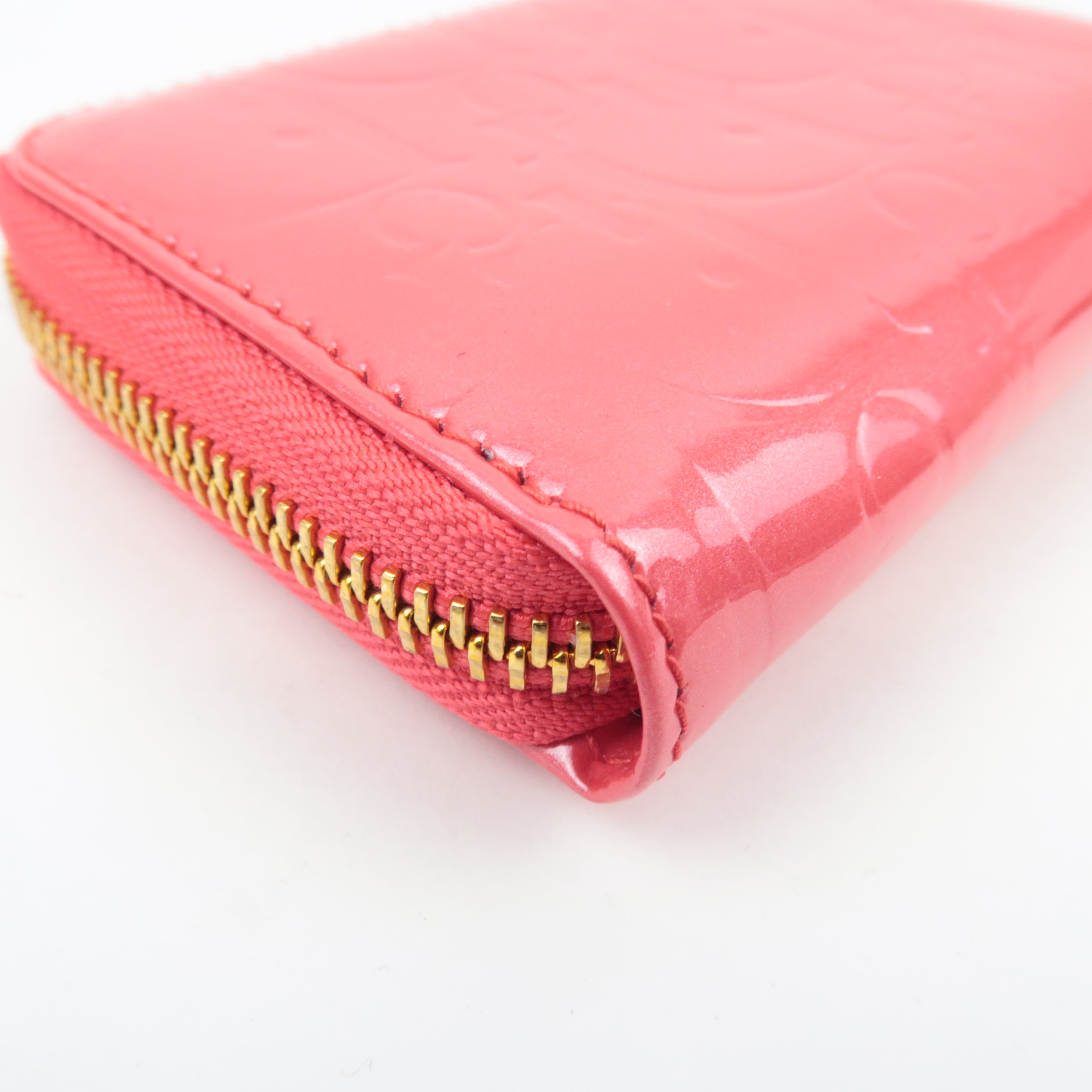 Christian Dior Trotter Patent Coin Case Pink