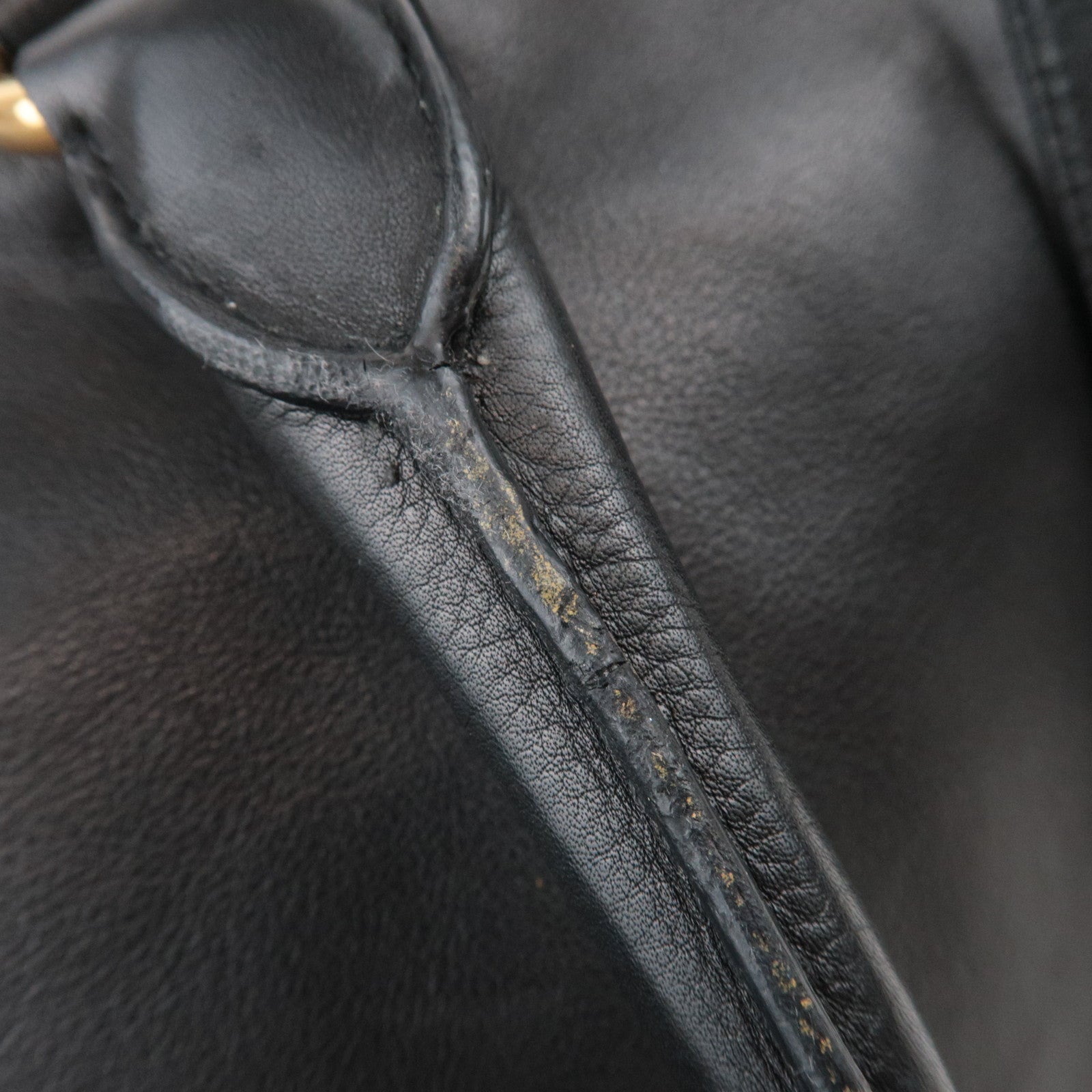 PRADA 2Way Leather Tote Bag Black