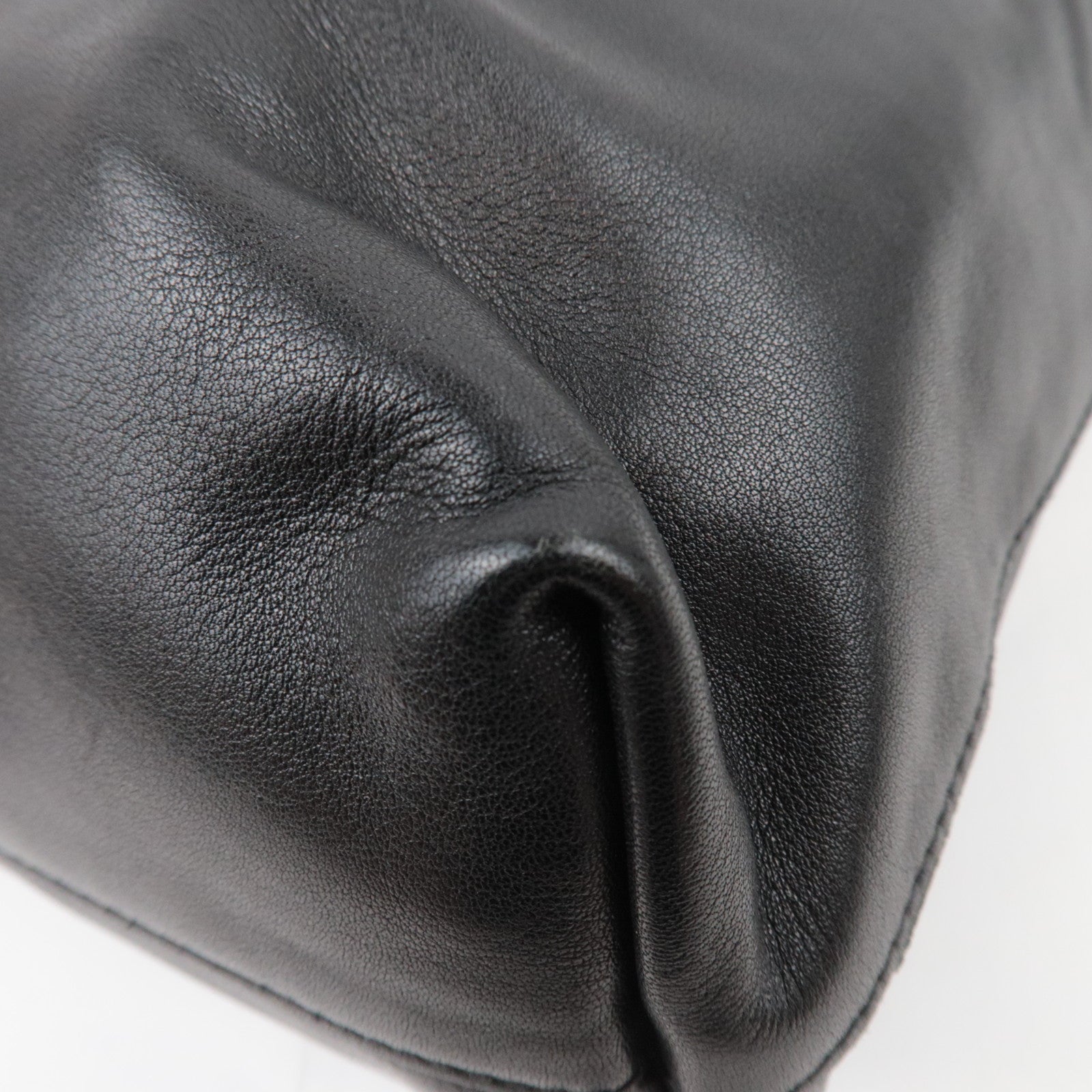 PRADA 2Way Leather Tote Bag Black