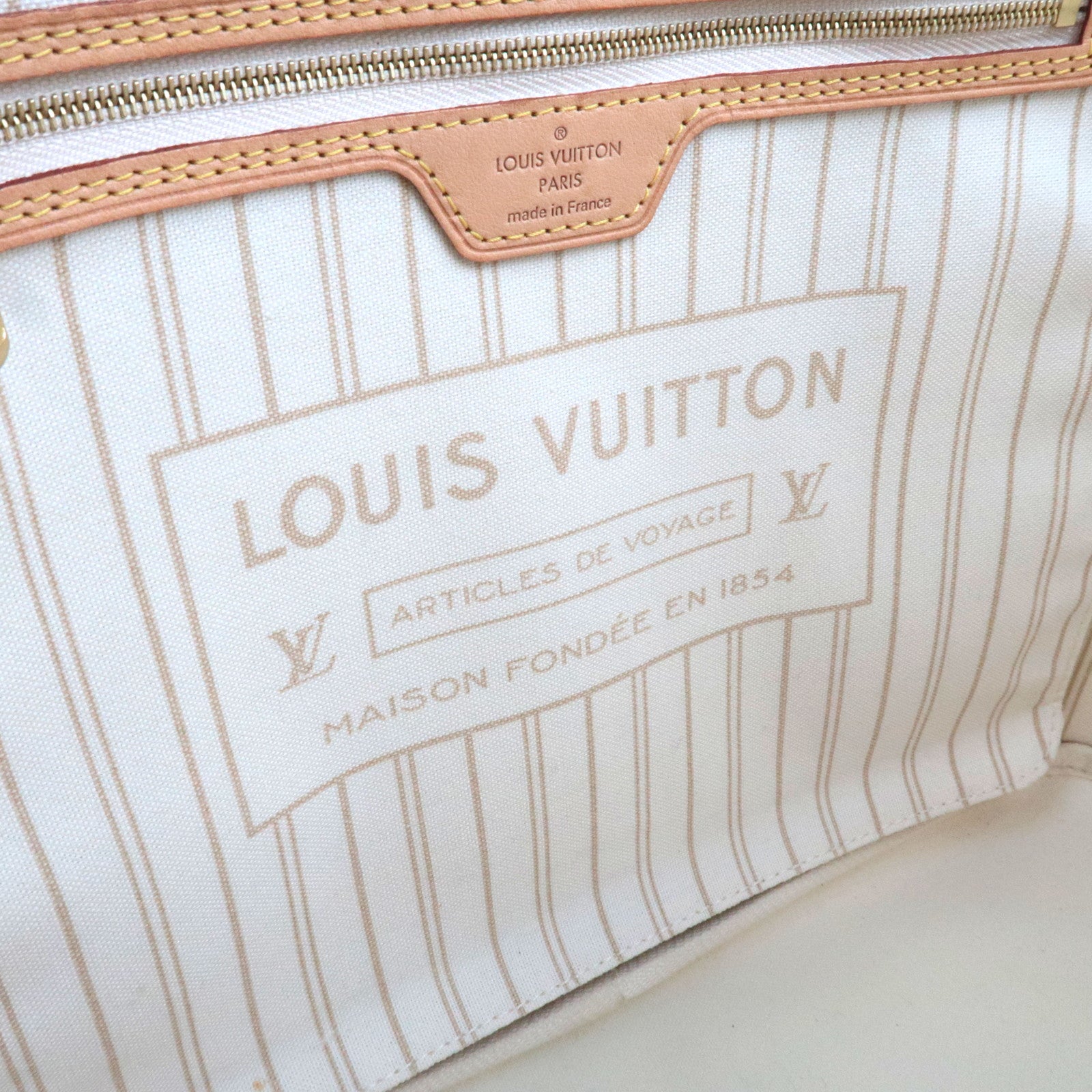 Louis Vuitton Damier Azur Neverfull MM Tote Bag N41361