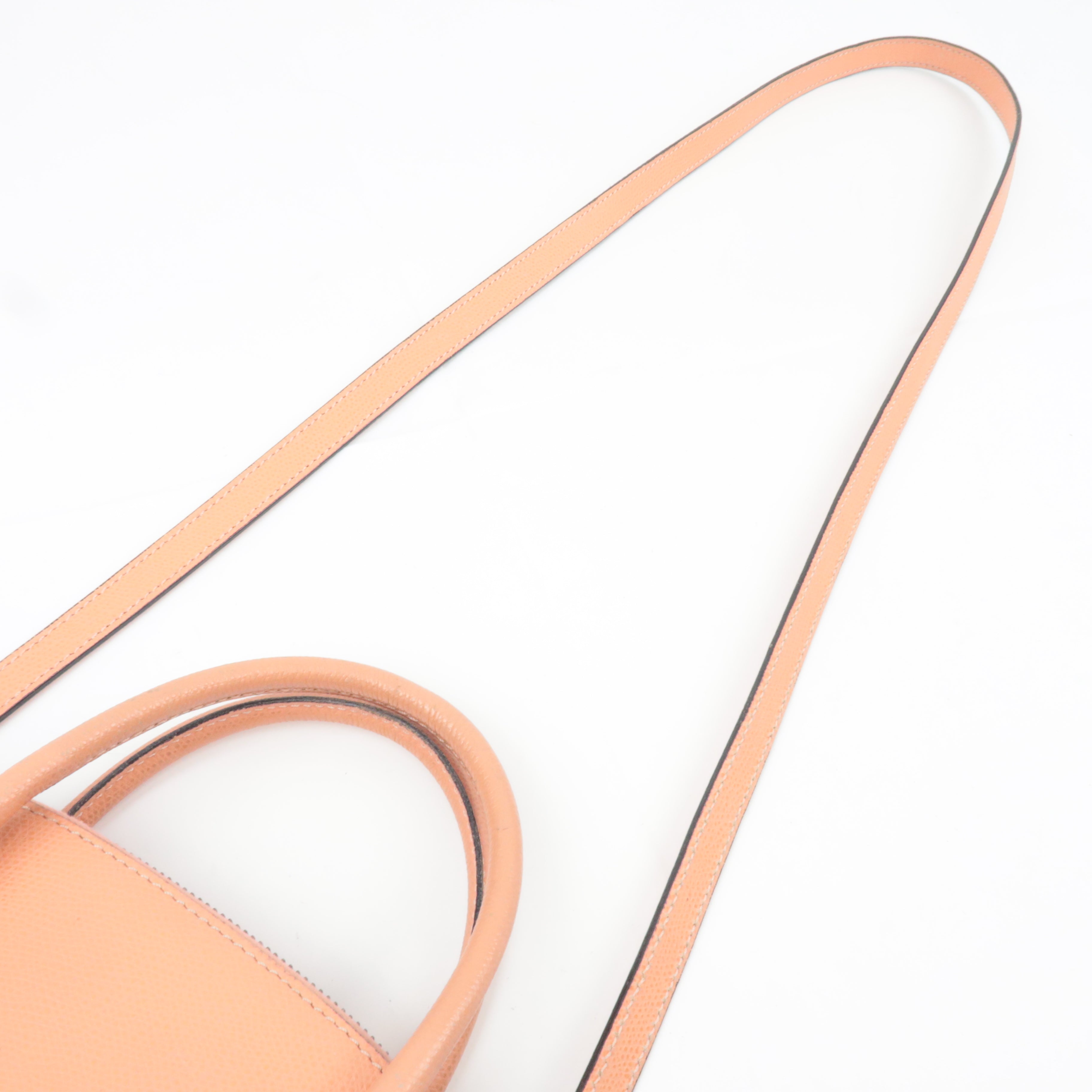 CELINE 2Way Leather Handbag Salmon Pink