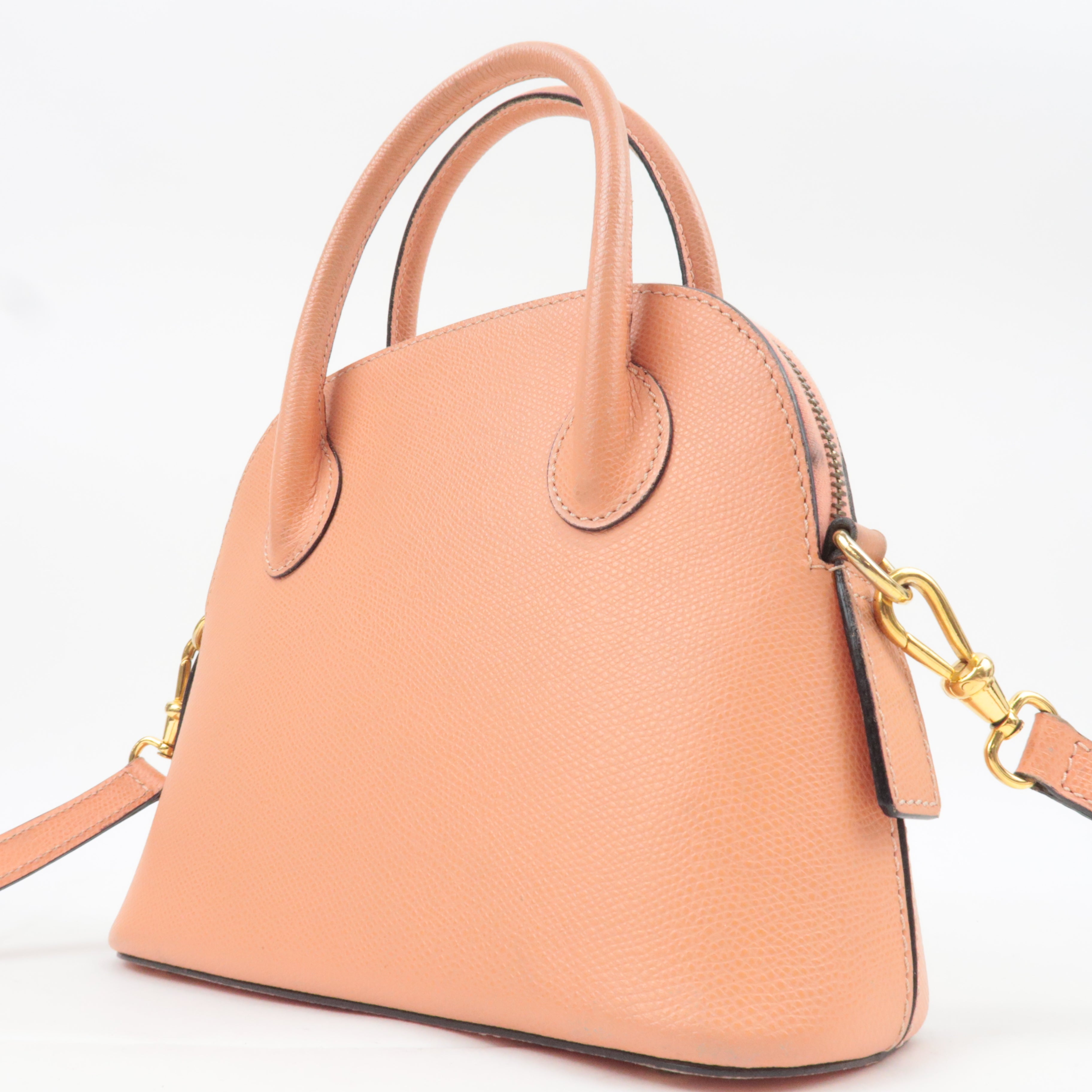 CELINE 2Way Leather Handbag Salmon Pink