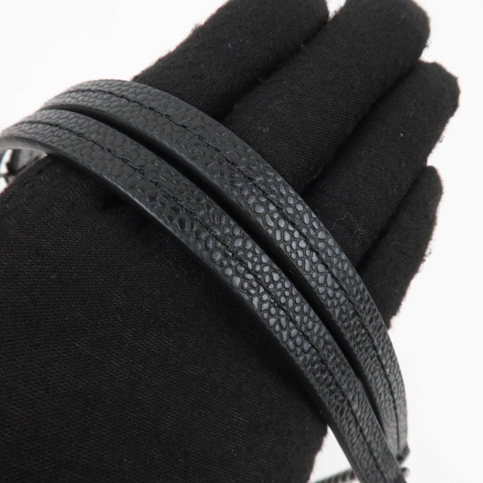 CHANEL Matelasse 2Way Leather Chain Shoulder Bag Black Mix HDW