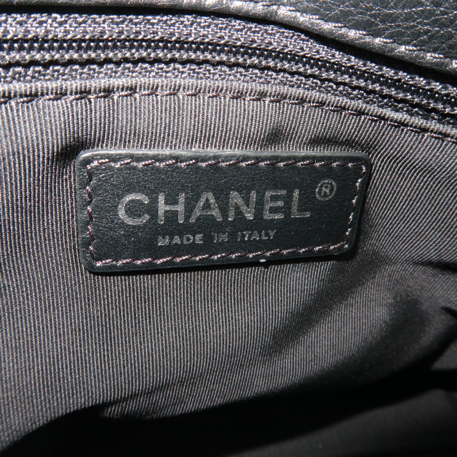 CHANEL Matelasse 2Way Leather Chain Shoulder Bag Black Mix HDW