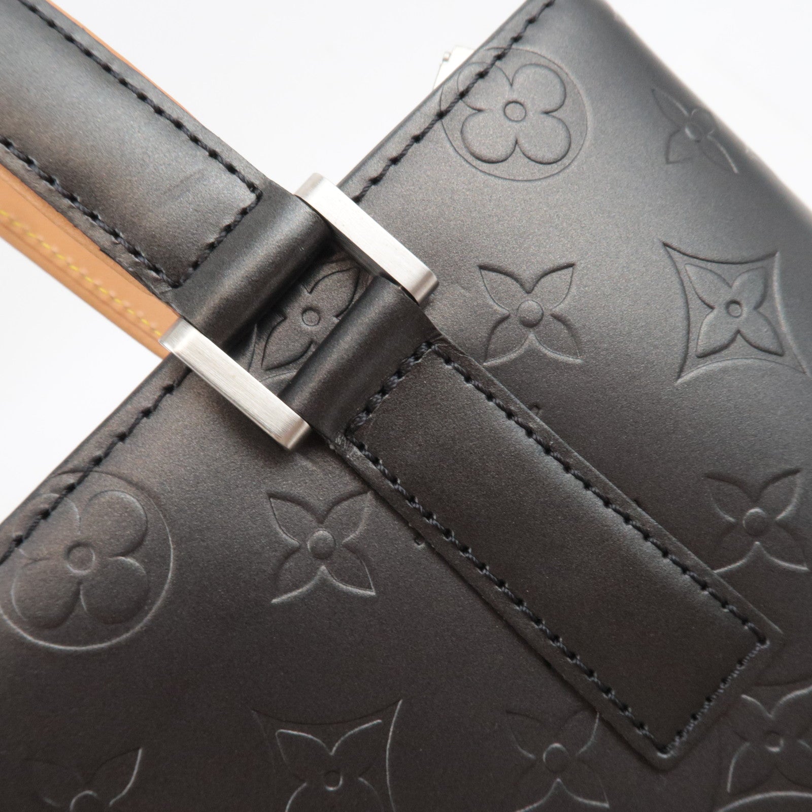 Louis Vuitton Monogram Matte Stockton Handbag Noir M55112